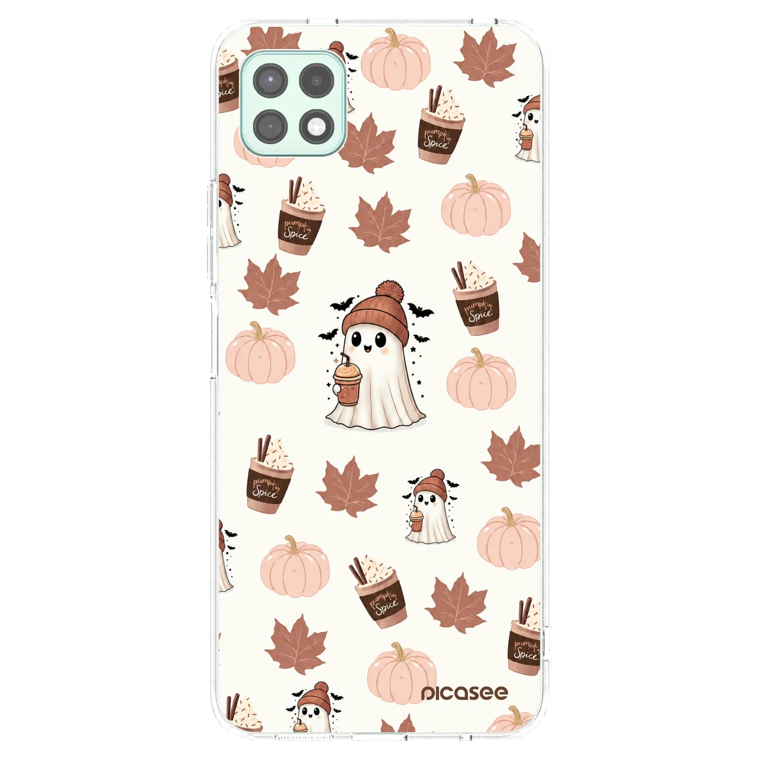 Picasee silikonski prozorni ovitek za Samsung Galaxy A22 A226B 5G - Pumpkin spice