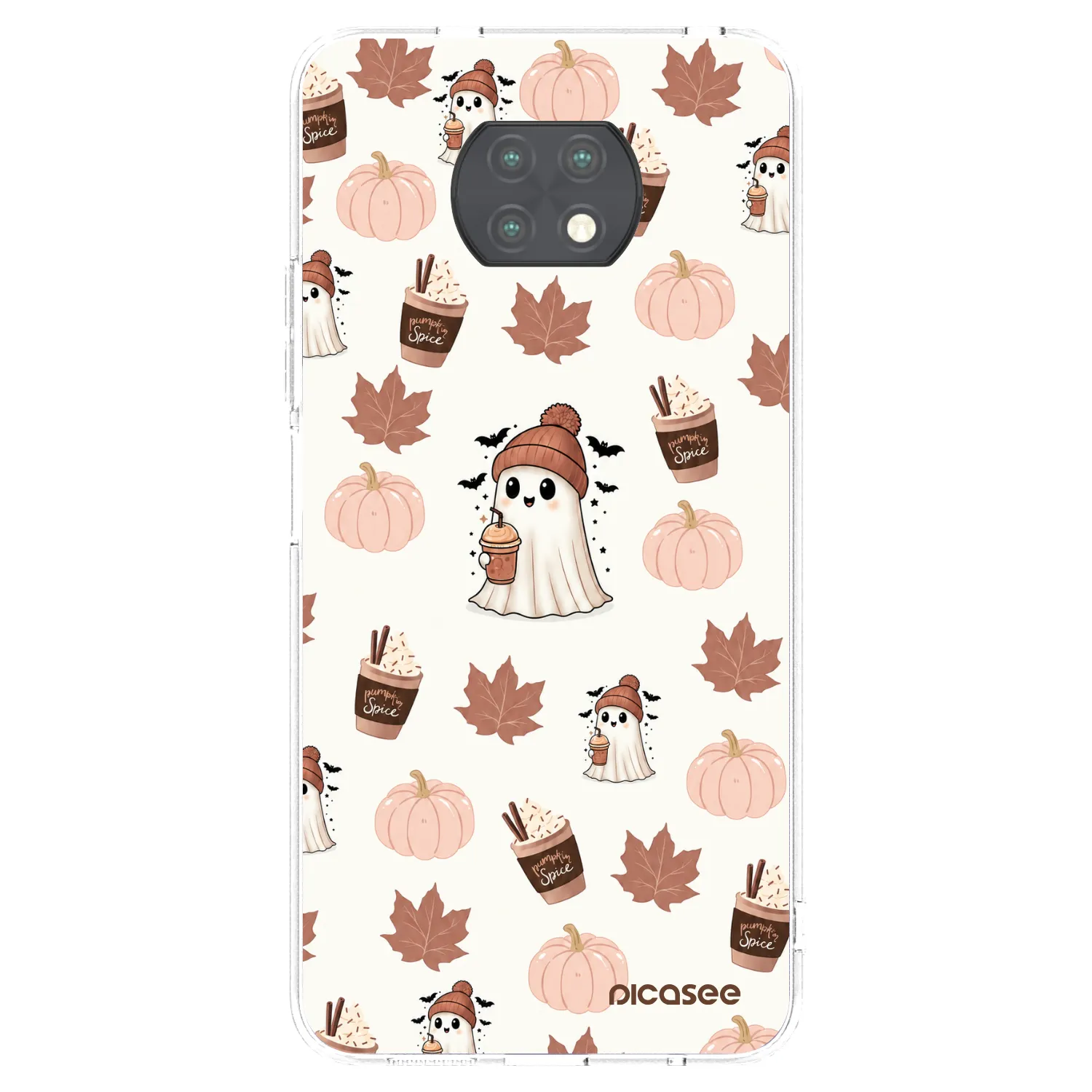 Picasee silikonski prozorni ovitek za Xiaomi Redmi Note 9T - Pumpkin spice