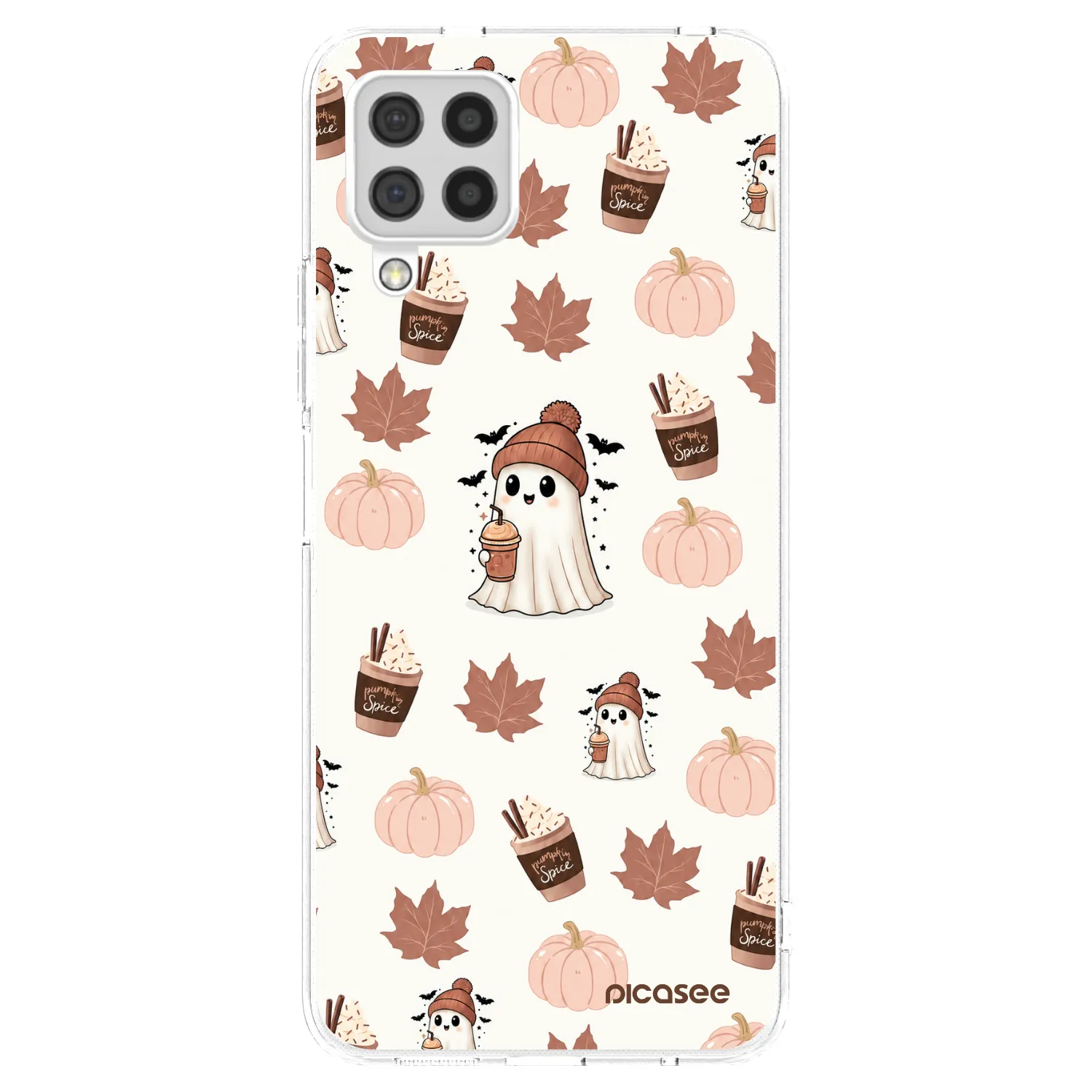 Picasee silikonski prozorni ovitek za Samsung Galaxy A22 A225F 4G - Pumpkin spice