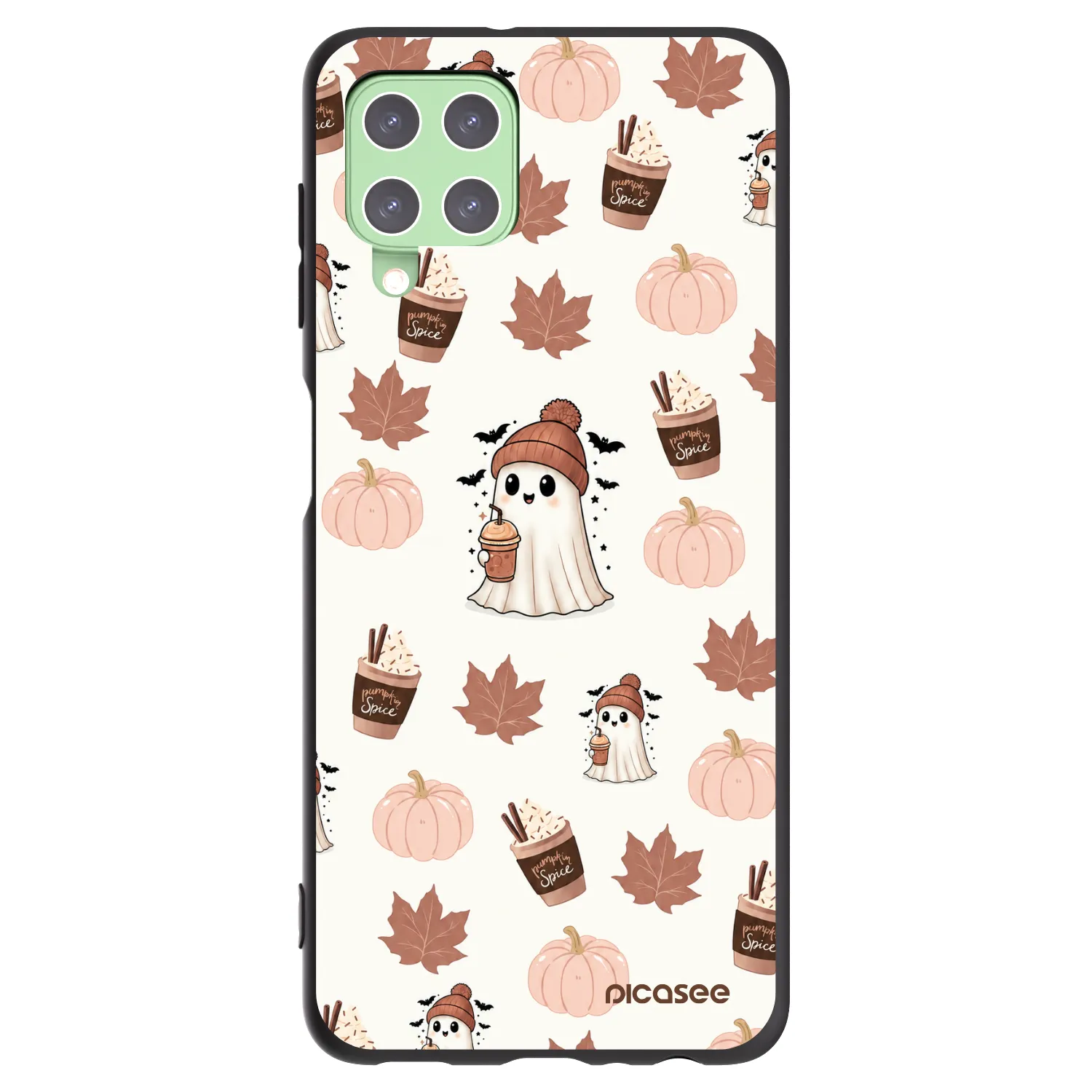 Picasee silikonski črni ovitek za Samsung Galaxy A22 A225F 4G - Pumpkin spice