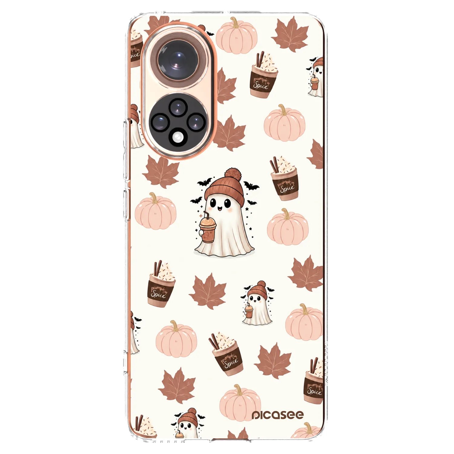 Picasee silikonski prozorni ovitek za Honor 50 5G - Pumpkin spice