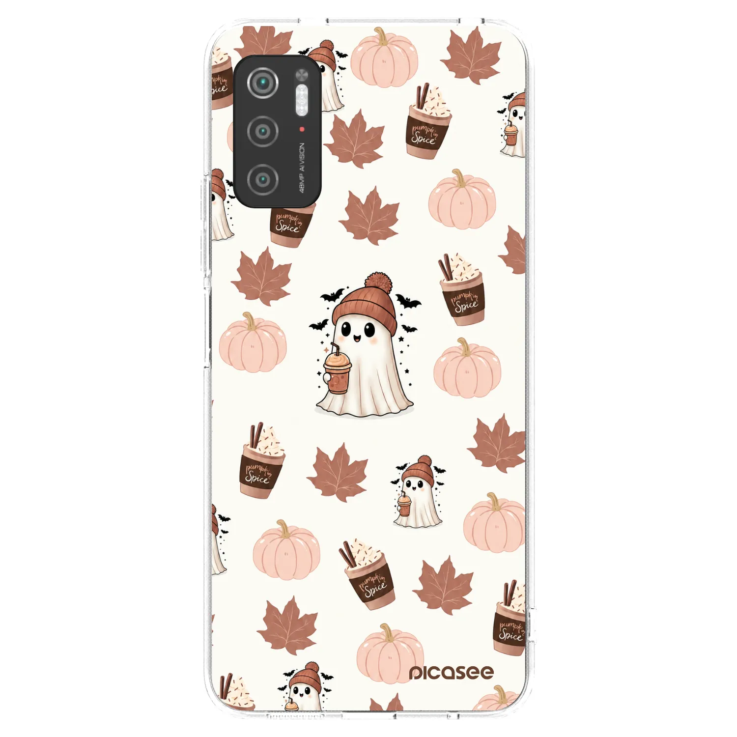 Picasee silikonski prozorni ovitek za Xiaomi Poco M3 Pro 5G - Pumpkin spice