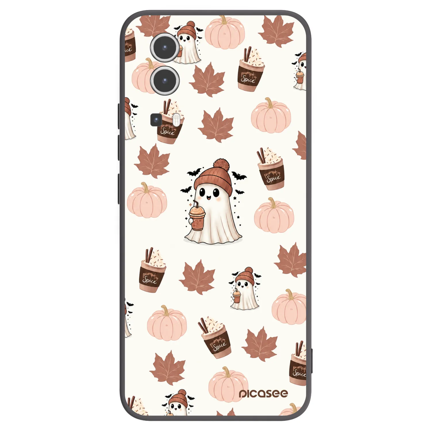 Picasee silikonski črni ovitek za Vivo Y72 5G - Pumpkin spice
