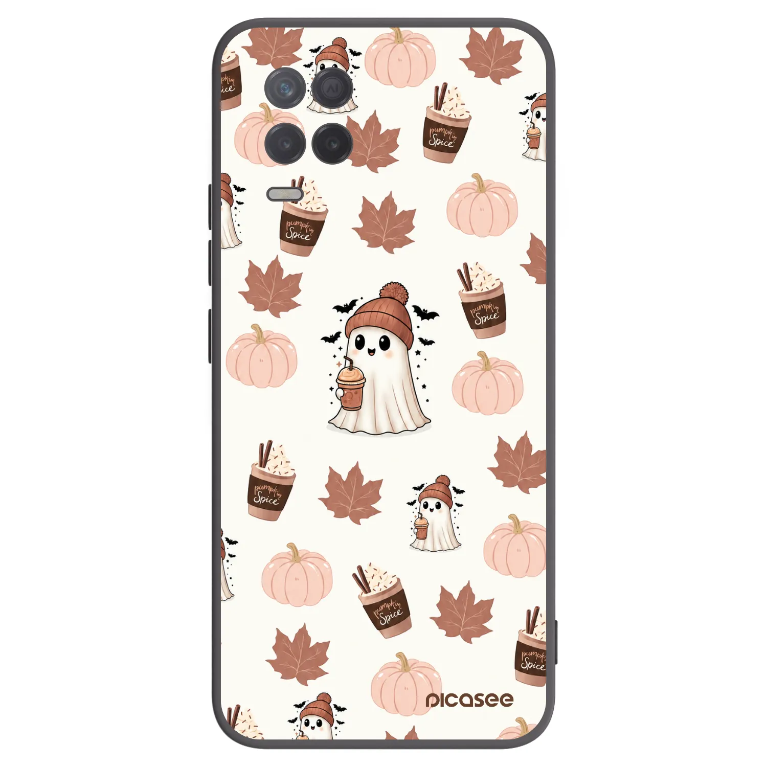 Picasee silikonski črni ovitek za Realme 8 5G - Pumpkin spice