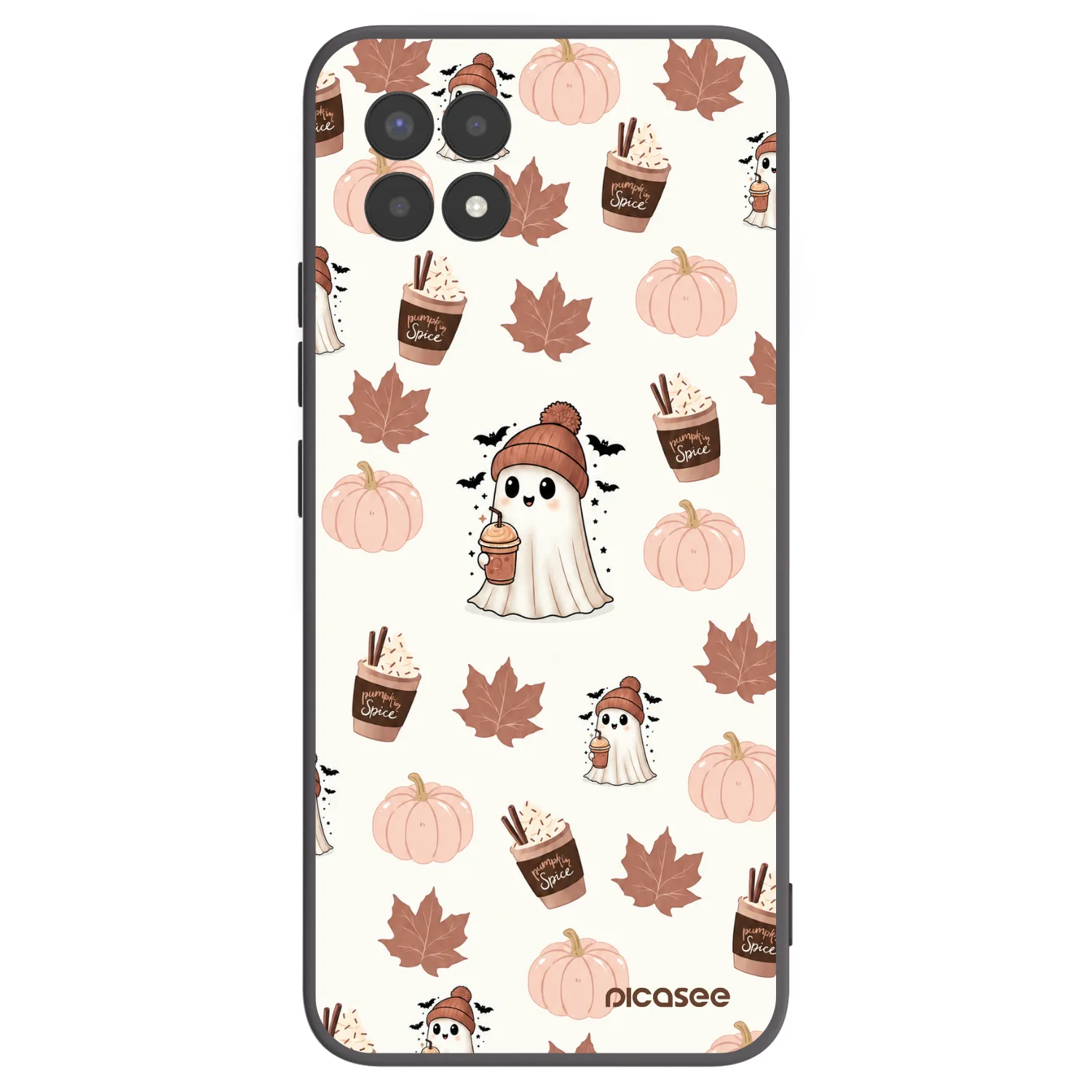 Picasee silikonski črni ovitek za Realme 8i - Pumpkin spice