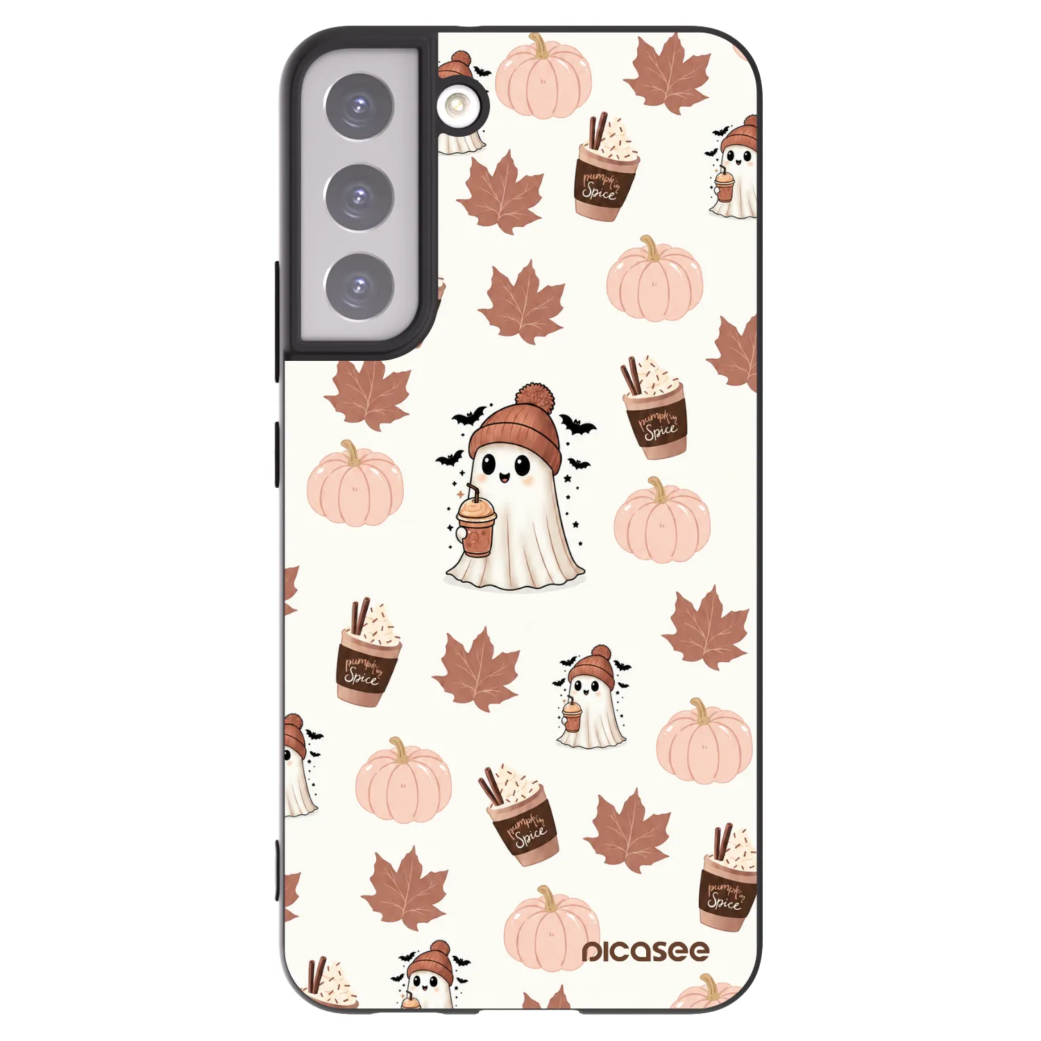 Picasee silikonski črni ovitek za Samsung Galaxy S22+ 5G - Pumpkin spice