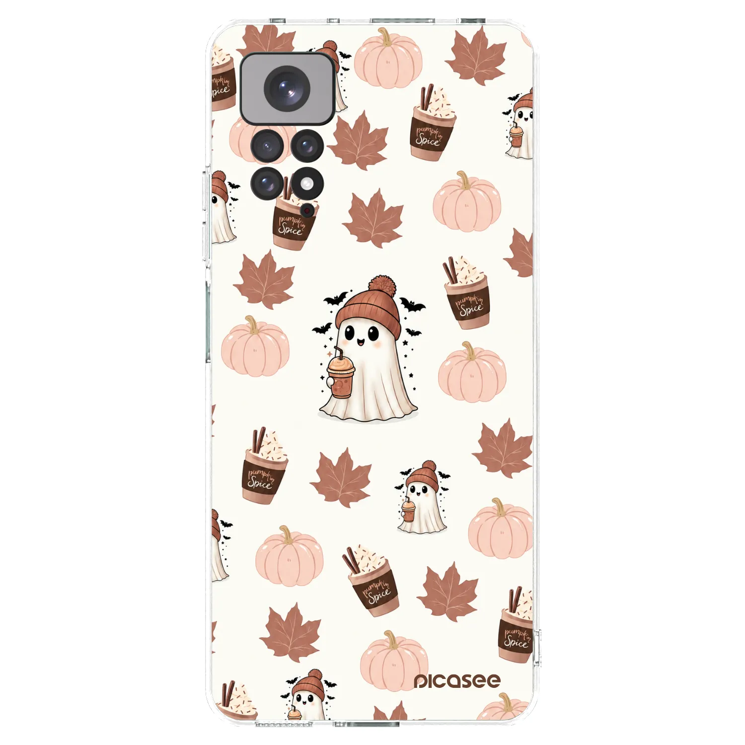 Picasee silikonski prozorni ovitek za Xiaomi Redmi Note 11S 4G - Pumpkin spice