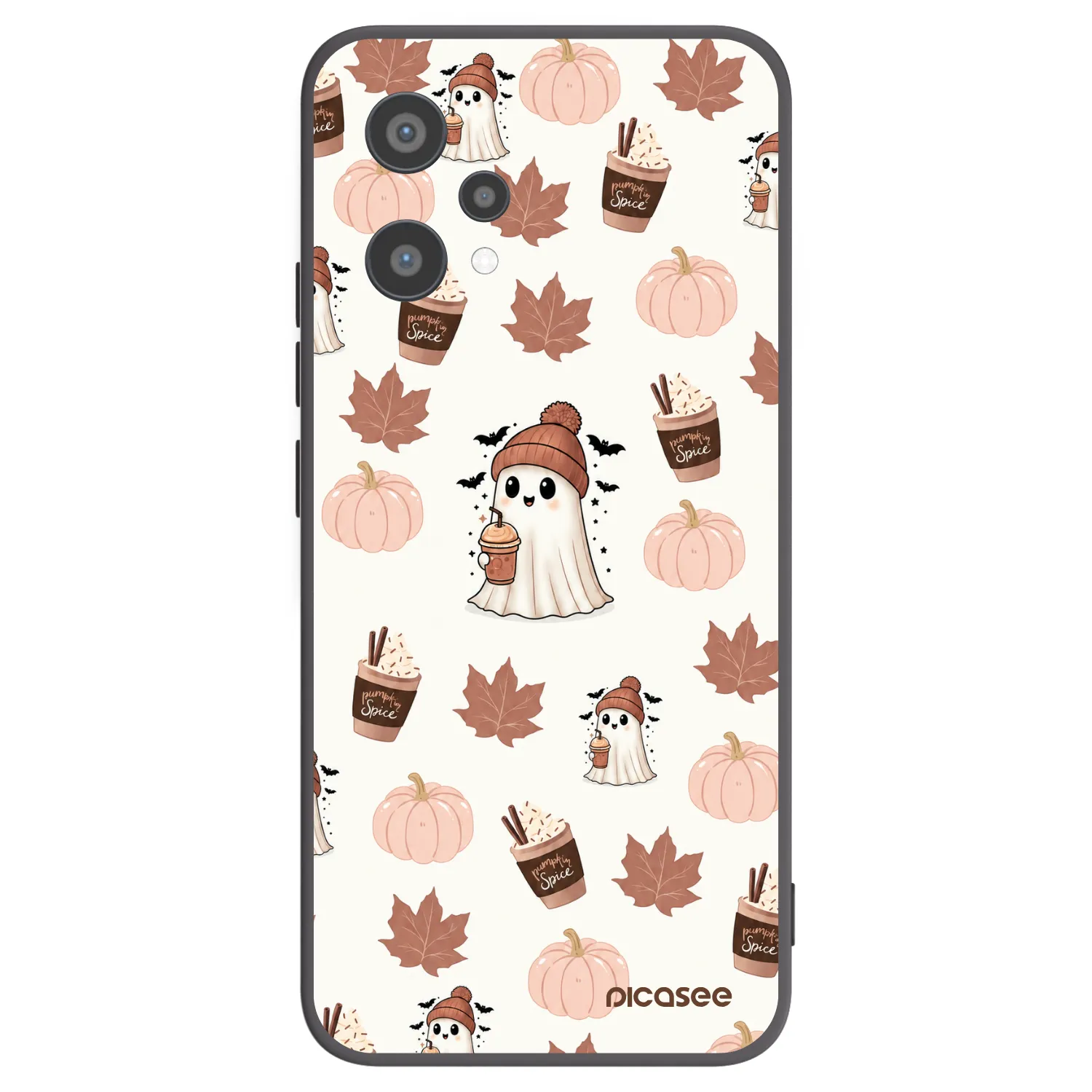 Picasee silikonski črni ovitek za Realme 9 Pro 5G - Pumpkin spice