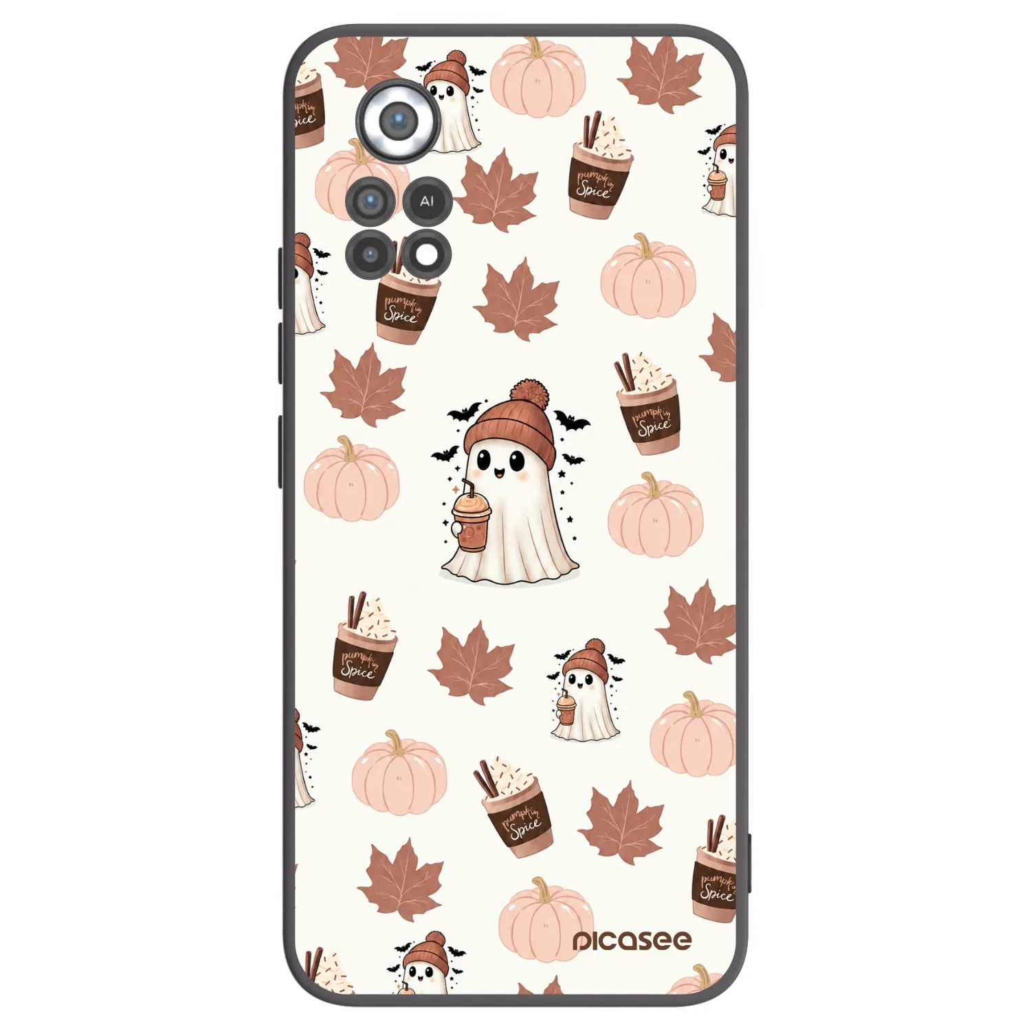 Picasee silikonski črni ovitek za Xiaomi Poco X4 Pro 5G - Pumpkin spice
