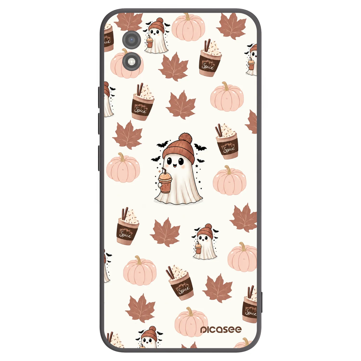 Picasee silikonski črni ovitek za Realme C11 (2021) - Pumpkin spice