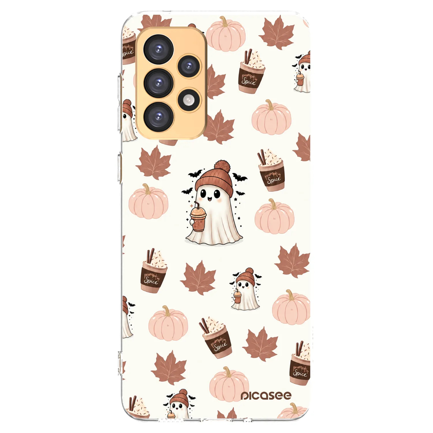 Picasee silikonski prozorni ovitek za Samsung Galaxy A33 5G A336 - Pumpkin spice