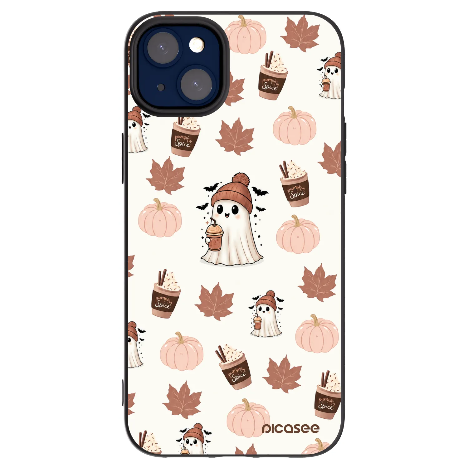 Picasee silikonski črni ovitek za Apple iPhone 14 Plus - Pumpkin spice