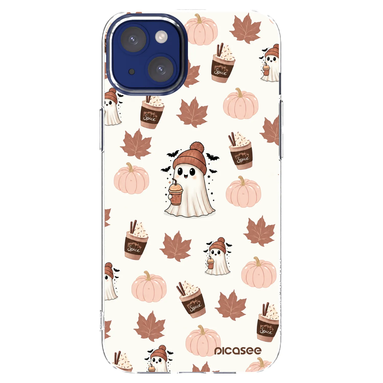 Picasee silikonski prozorni ovitek za Apple iPhone 14 Plus - Pumpkin spice
