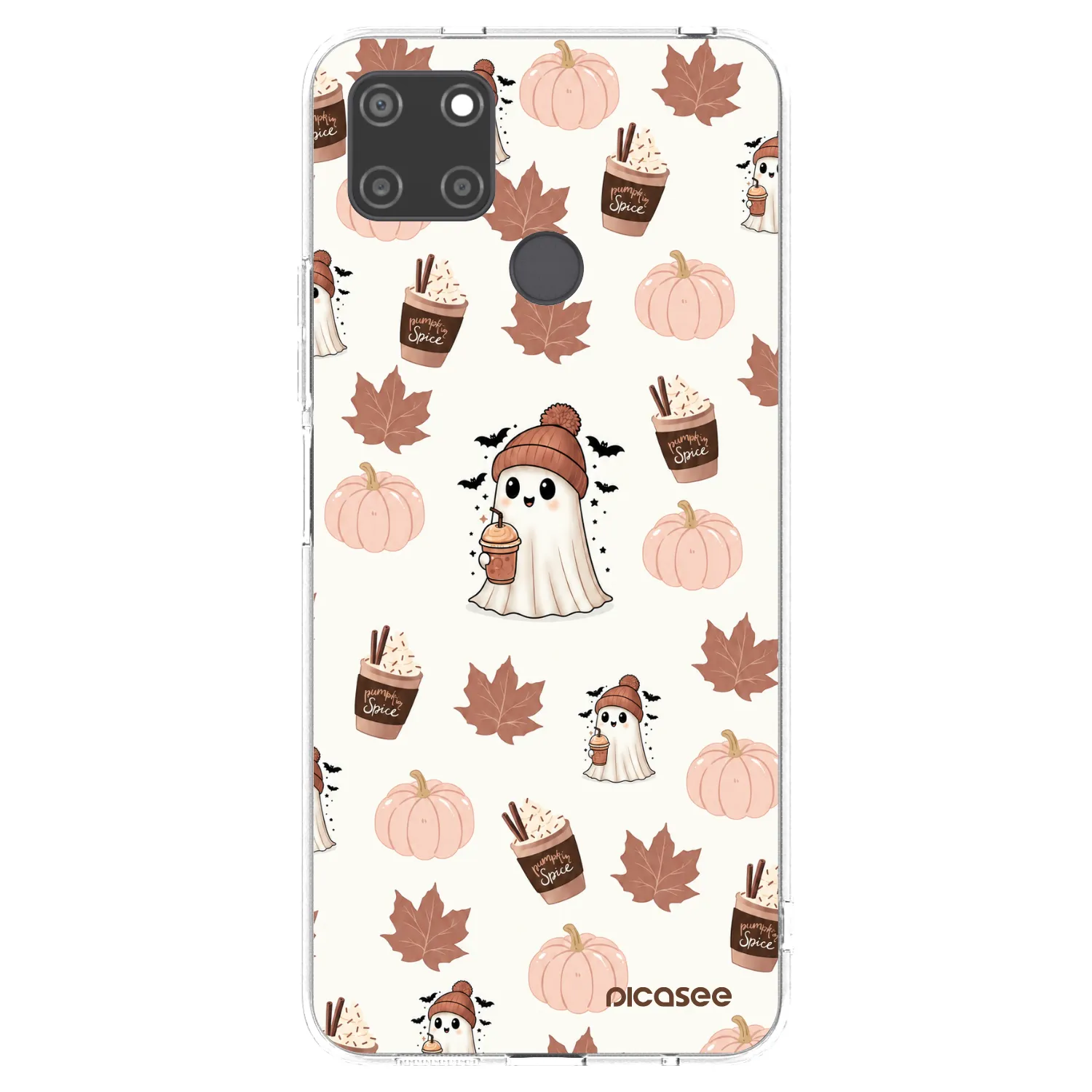 Picasee silikonski prozorni ovitek za Realme C21Y - Pumpkin spice