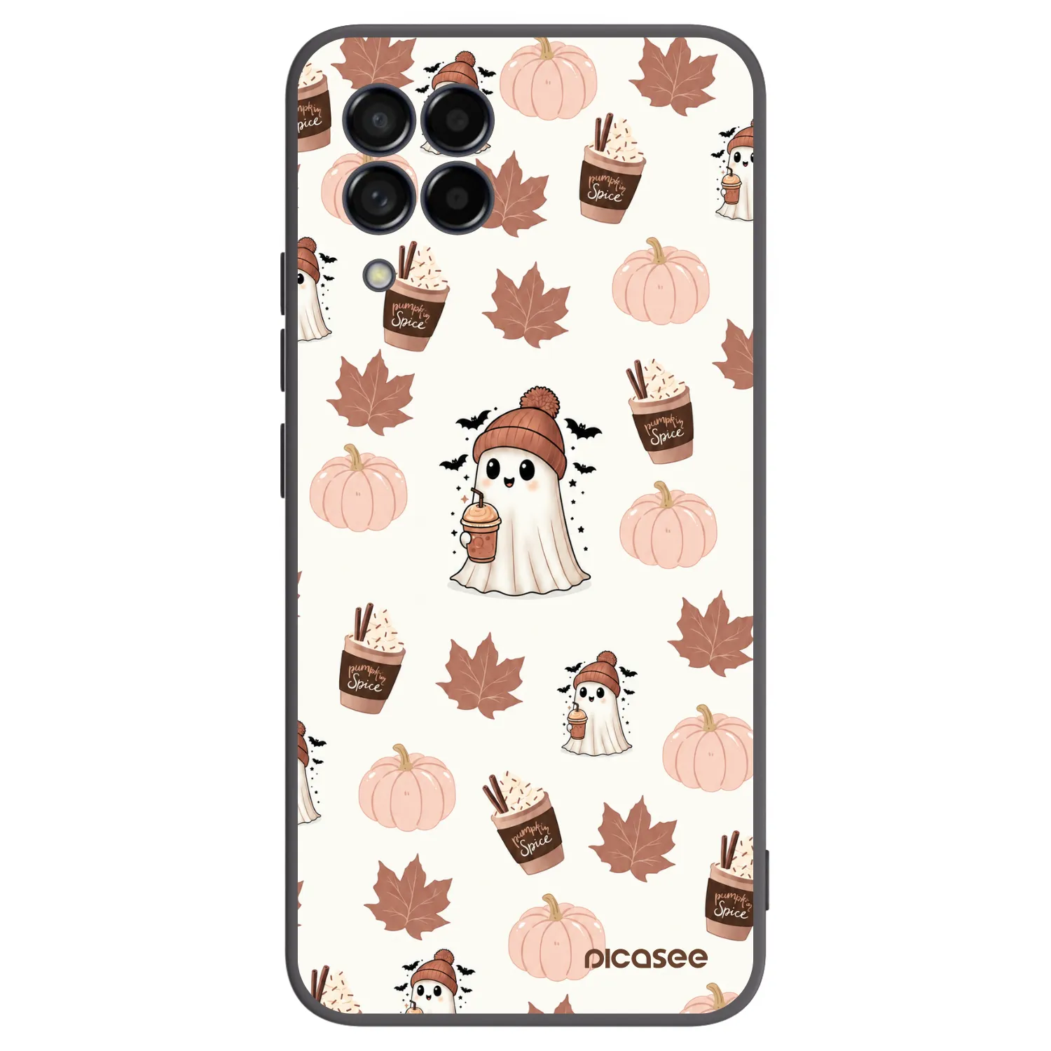 Picasee silikonski črni ovitek za Samsung Galaxy M53 5G - Pumpkin spice