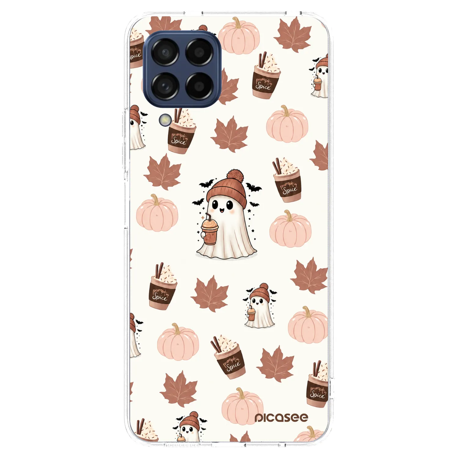 Picasee silikonski prozorni ovitek za Samsung Galaxy M53 5G - Pumpkin spice