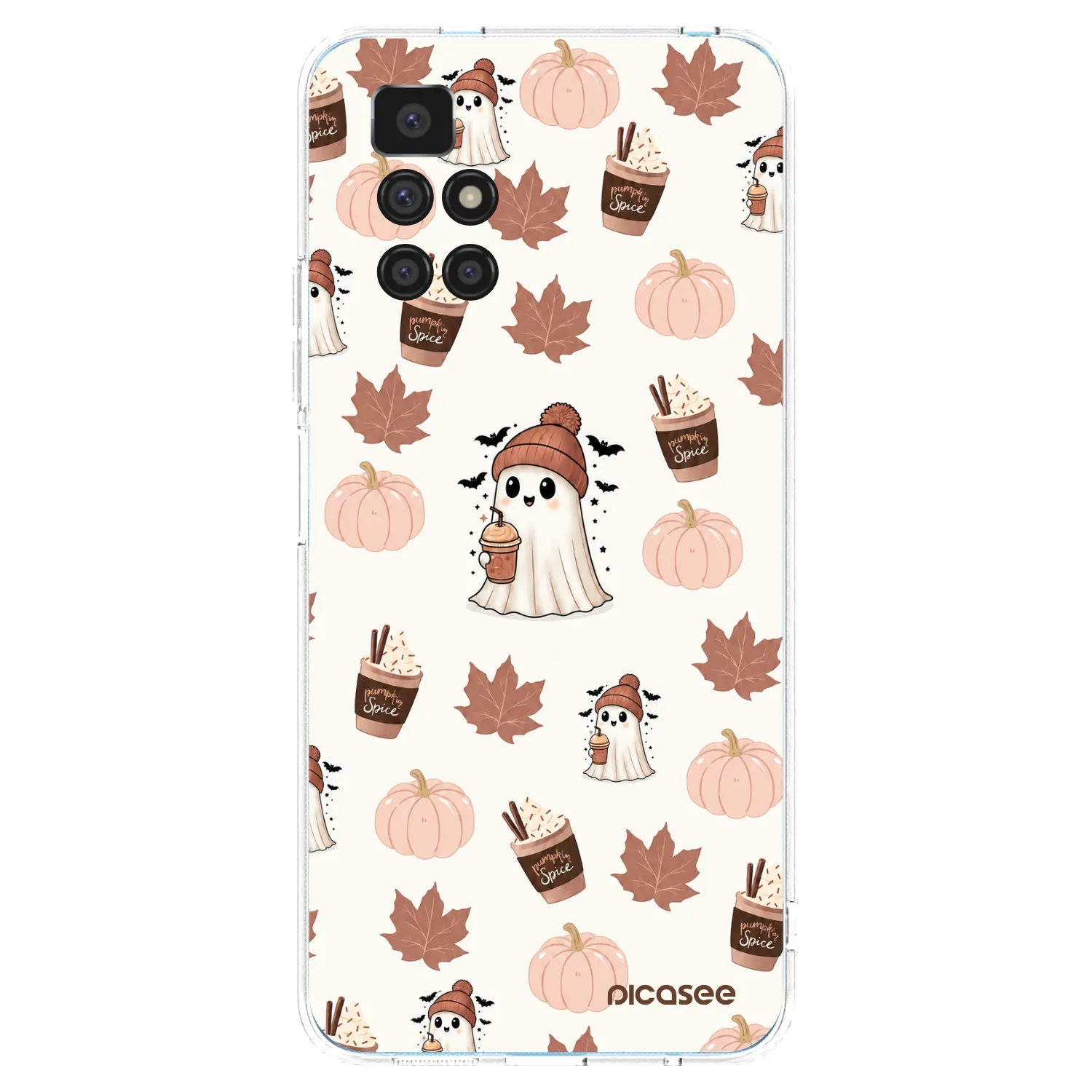 Picasee silikonski prozorni ovitek za Xiaomi Redmi 10 (2022) - Pumpkin spice