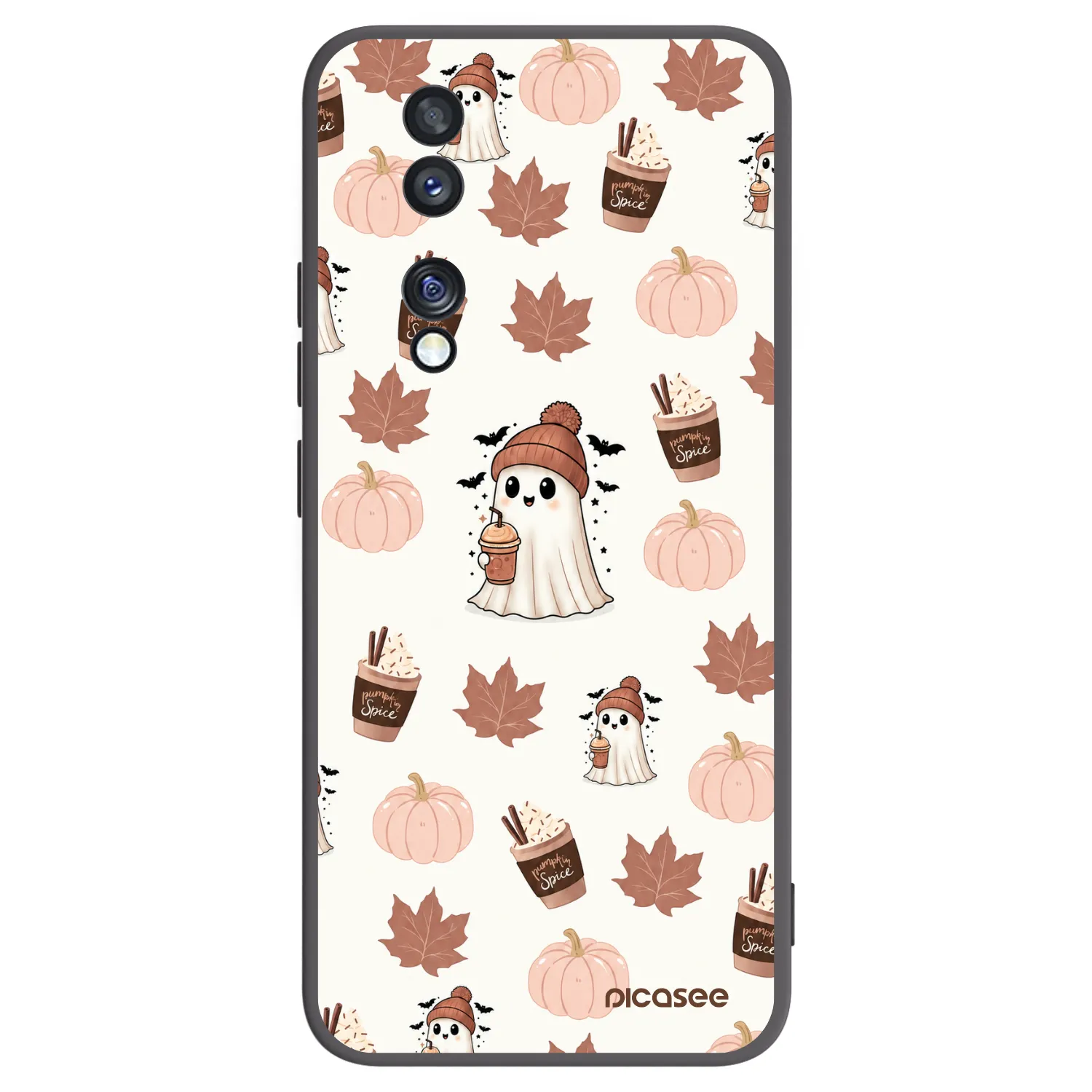 Picasee silikonski črni ovitek za Honor 70 - Pumpkin spice