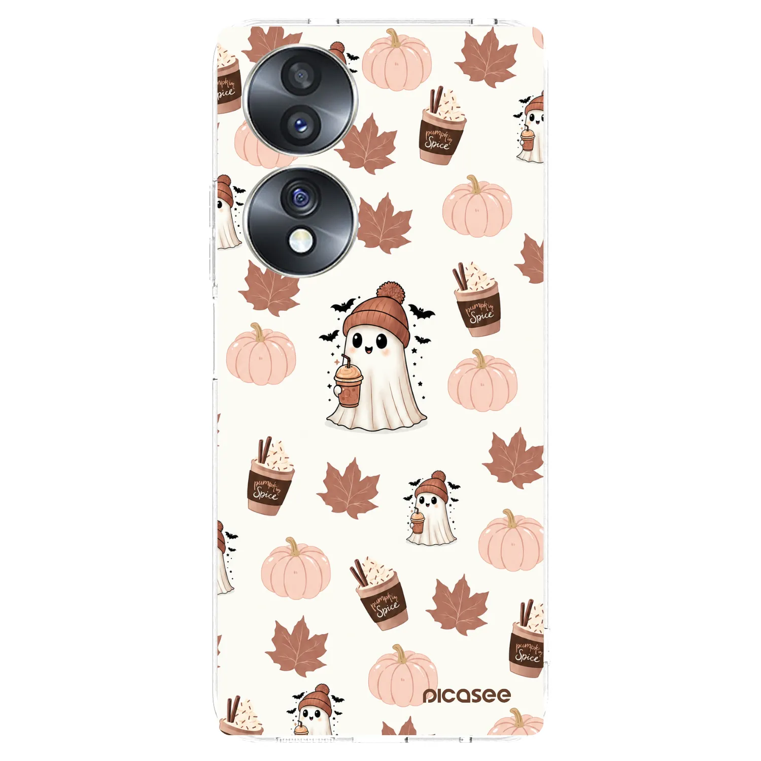 Picasee silikonski prozorni ovitek za Honor 70 - Pumpkin spice