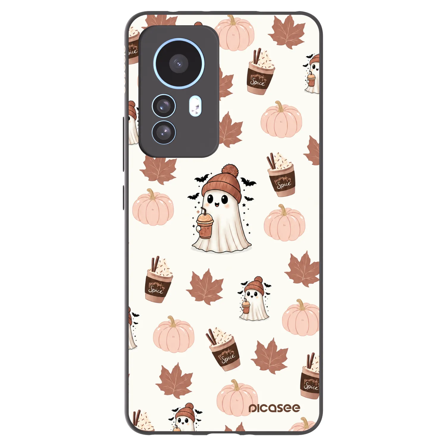 Picasee silikonski črni ovitek za Xiaomi 12T Pro - Pumpkin spice