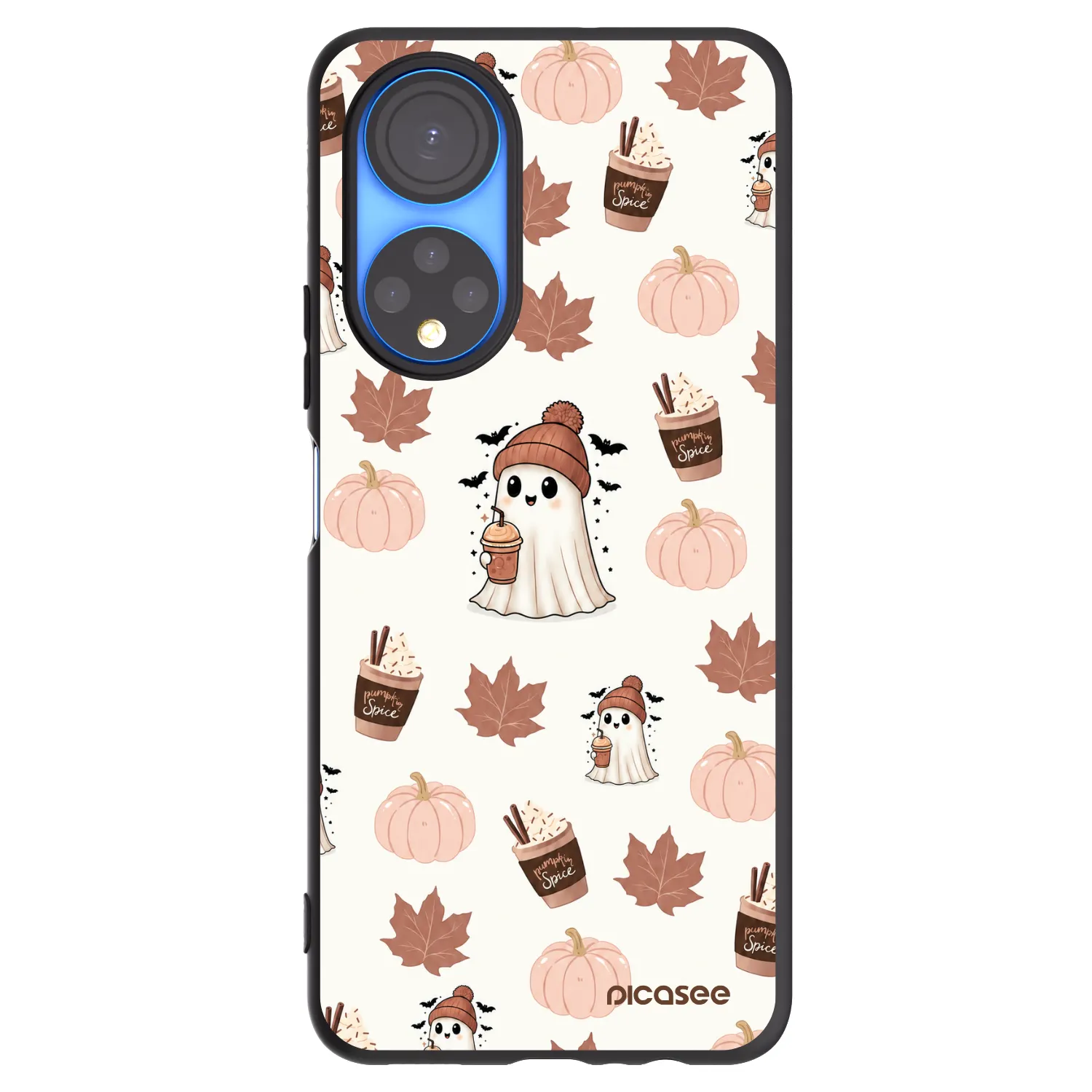 Picasee silikonski črni ovitek za Honor X7 - Pumpkin spice