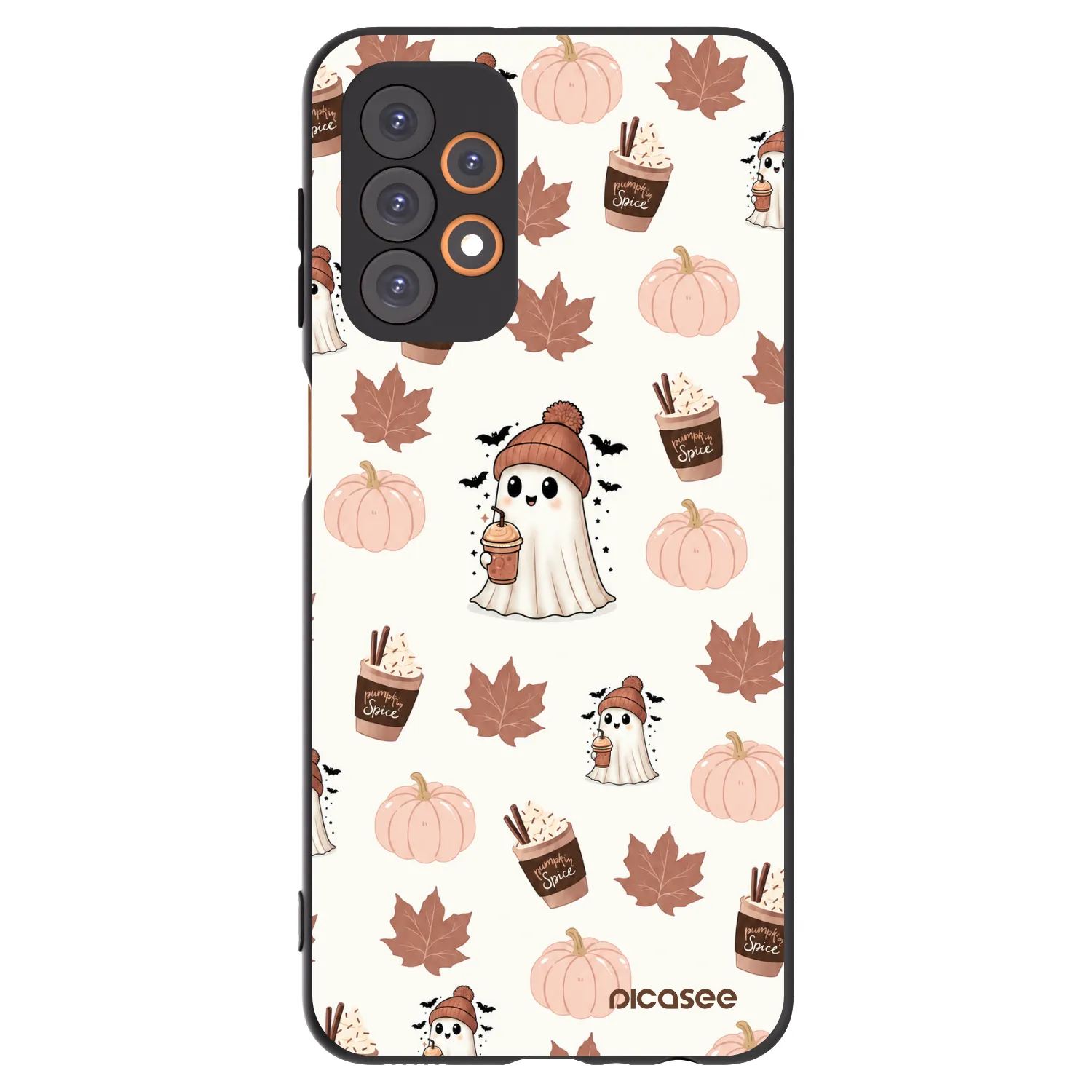 Picasee silikonski črni ovitek za Samsung Galaxy A23 A236B 5G - Pumpkin spice