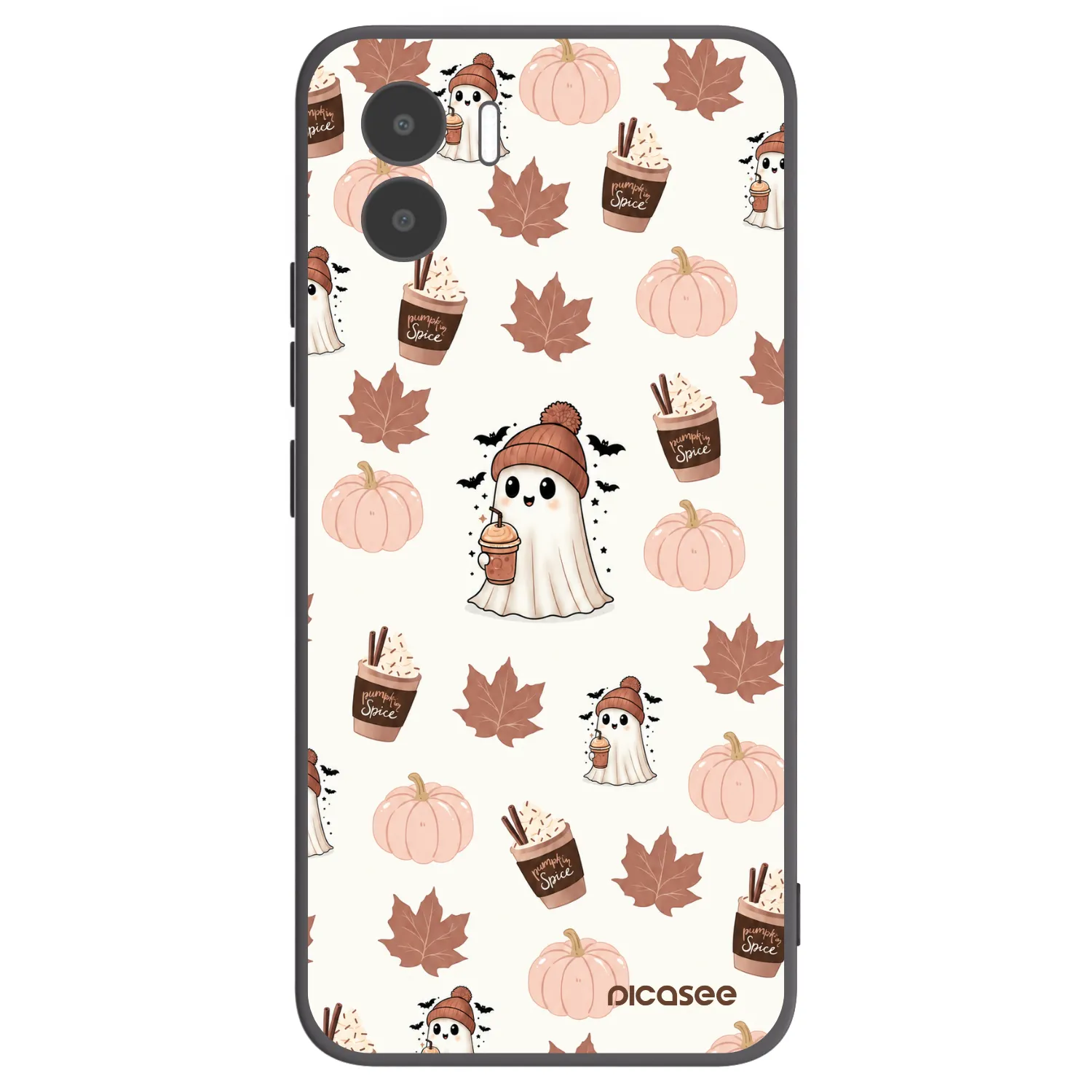 Picasee silikonski črni ovitek za Xiaomi Redmi A1 - Pumpkin spice