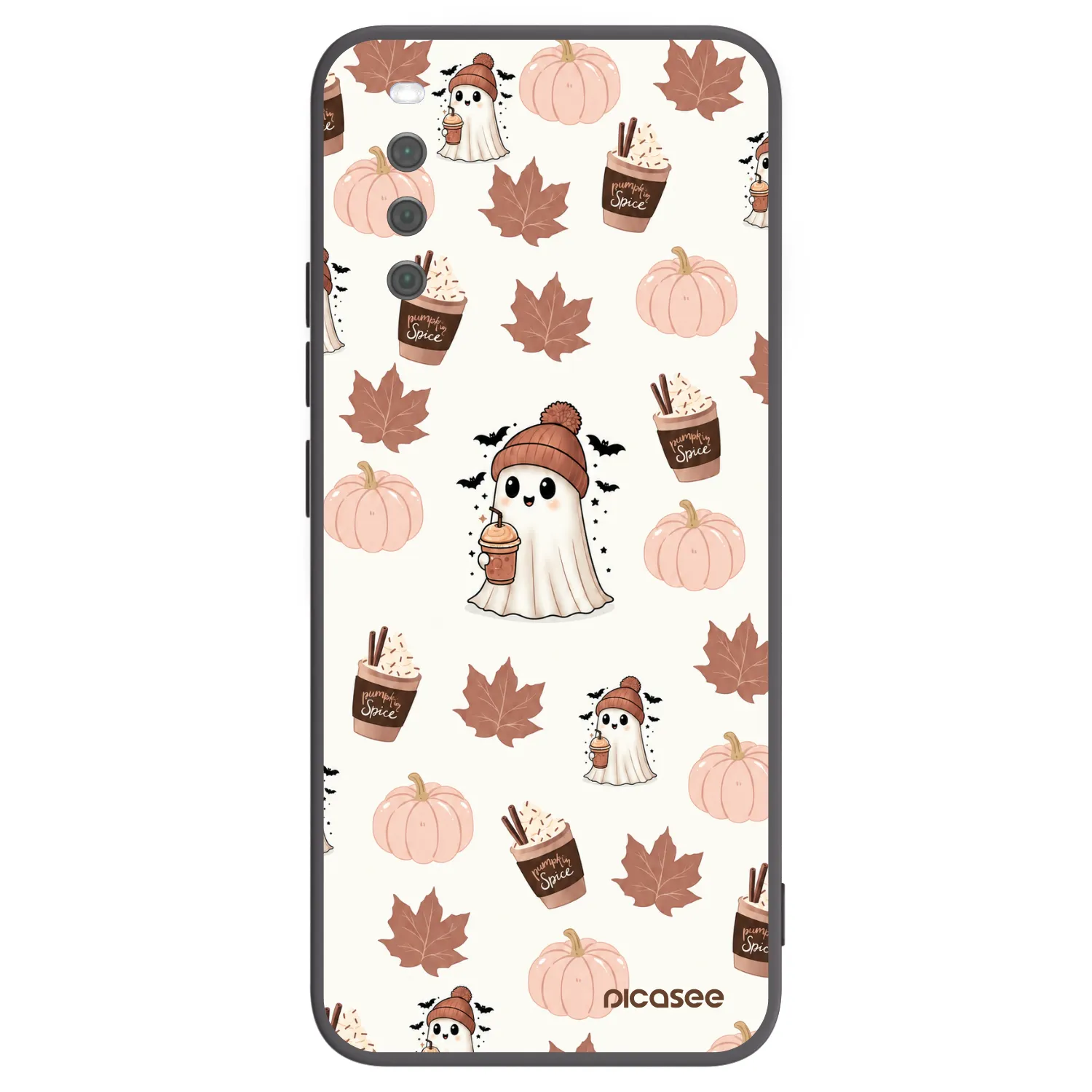 Picasee silikonski črni ovitek za Sony Xperia 10 III - Pumpkin spice
