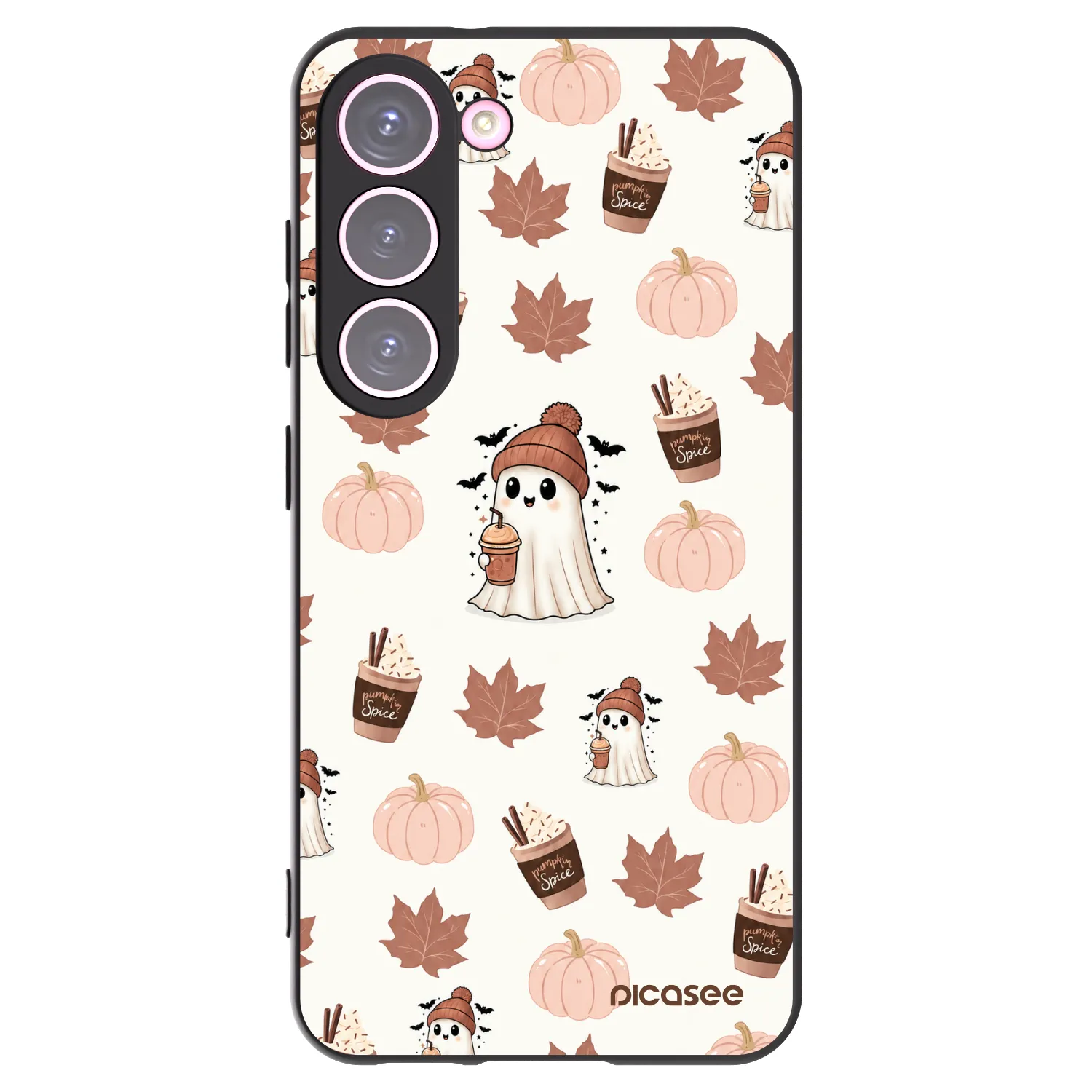 Picasee silikonski črni ovitek za Samsung Galaxy S23 5G - Pumpkin spice