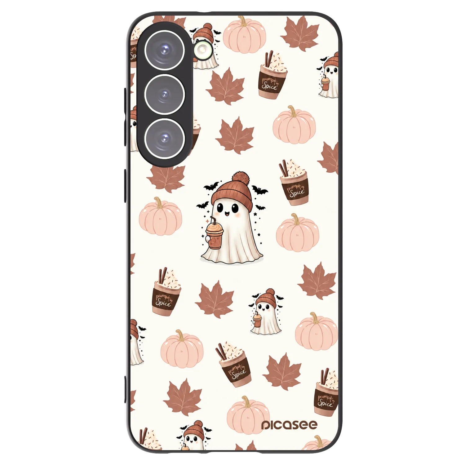 Picasee silikonski črni ovitek za Samsung Galaxy S23+ 5G - Pumpkin spice
