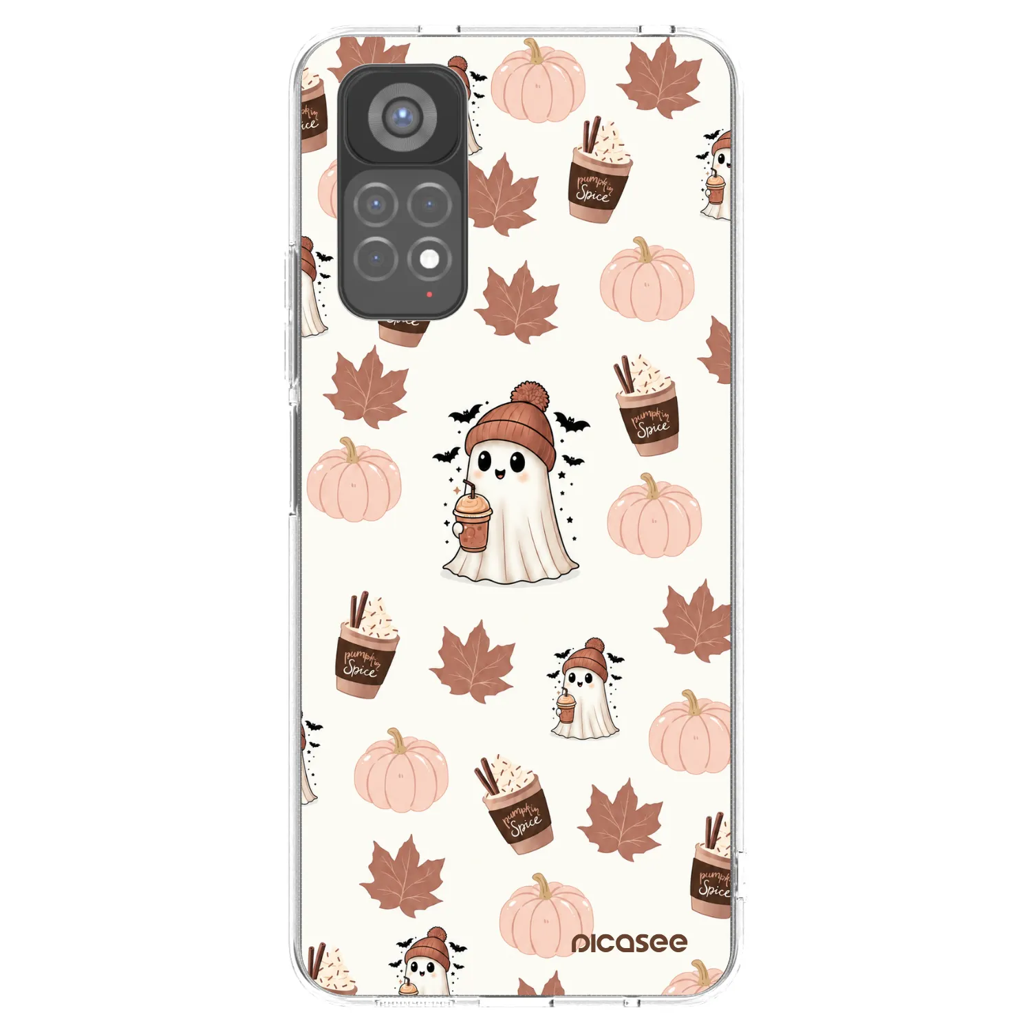 Picasee silikonski prozorni ovitek za Xiaomi Redmi Note 11S 5G - Pumpkin spice