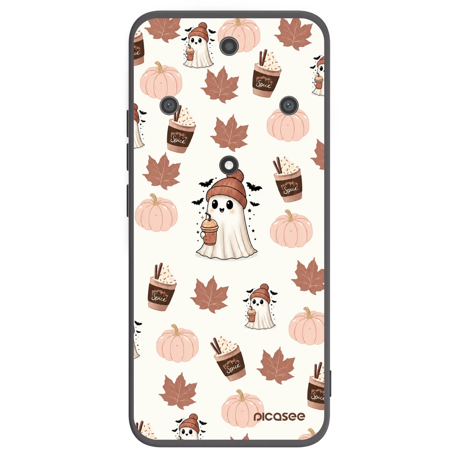 Picasee silikonski črni ovitek za Honor Magic5 Lite 5G - Pumpkin spice