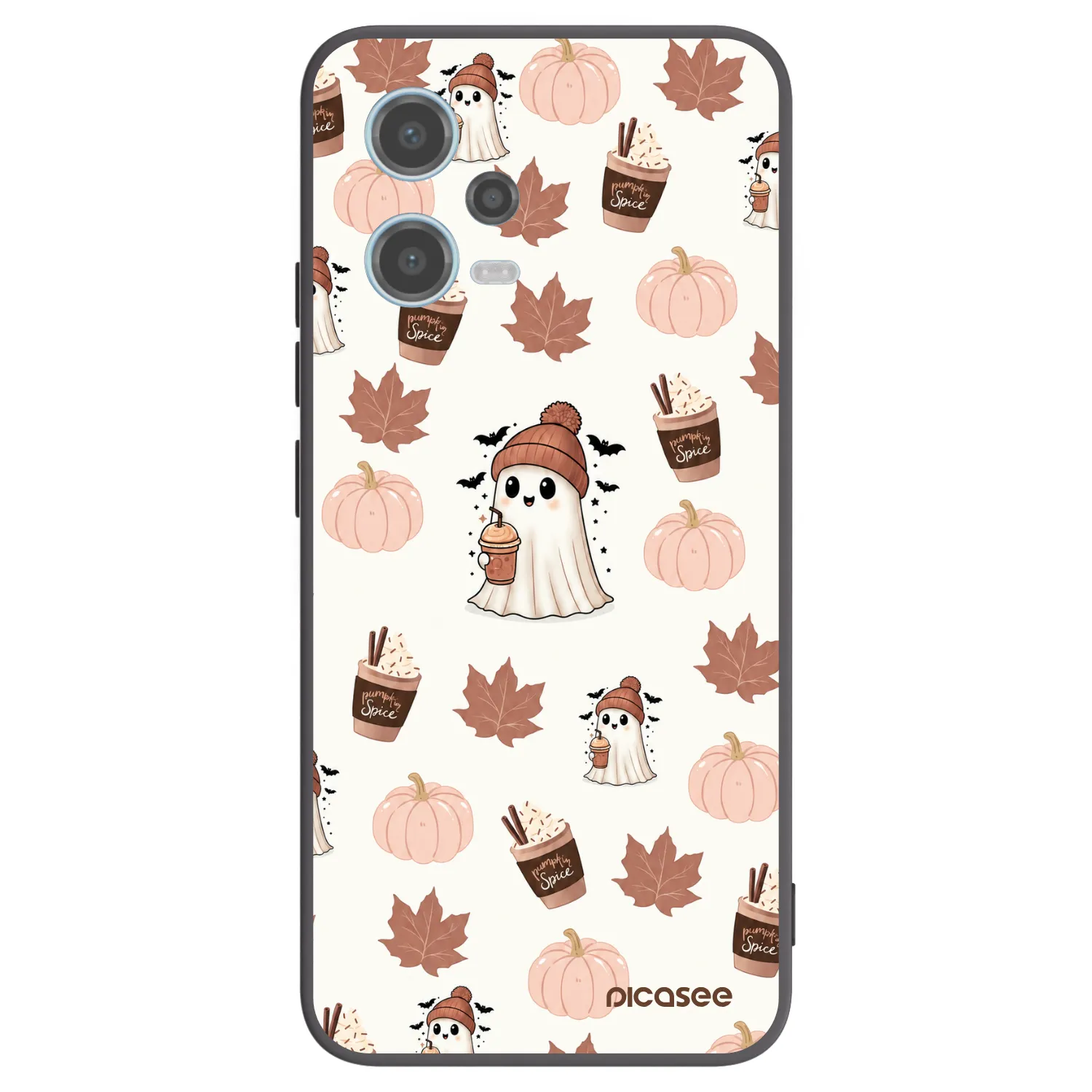 Picasee silikonski črni ovitek za Xiaomi Redmi Note 12 5G - Pumpkin spice