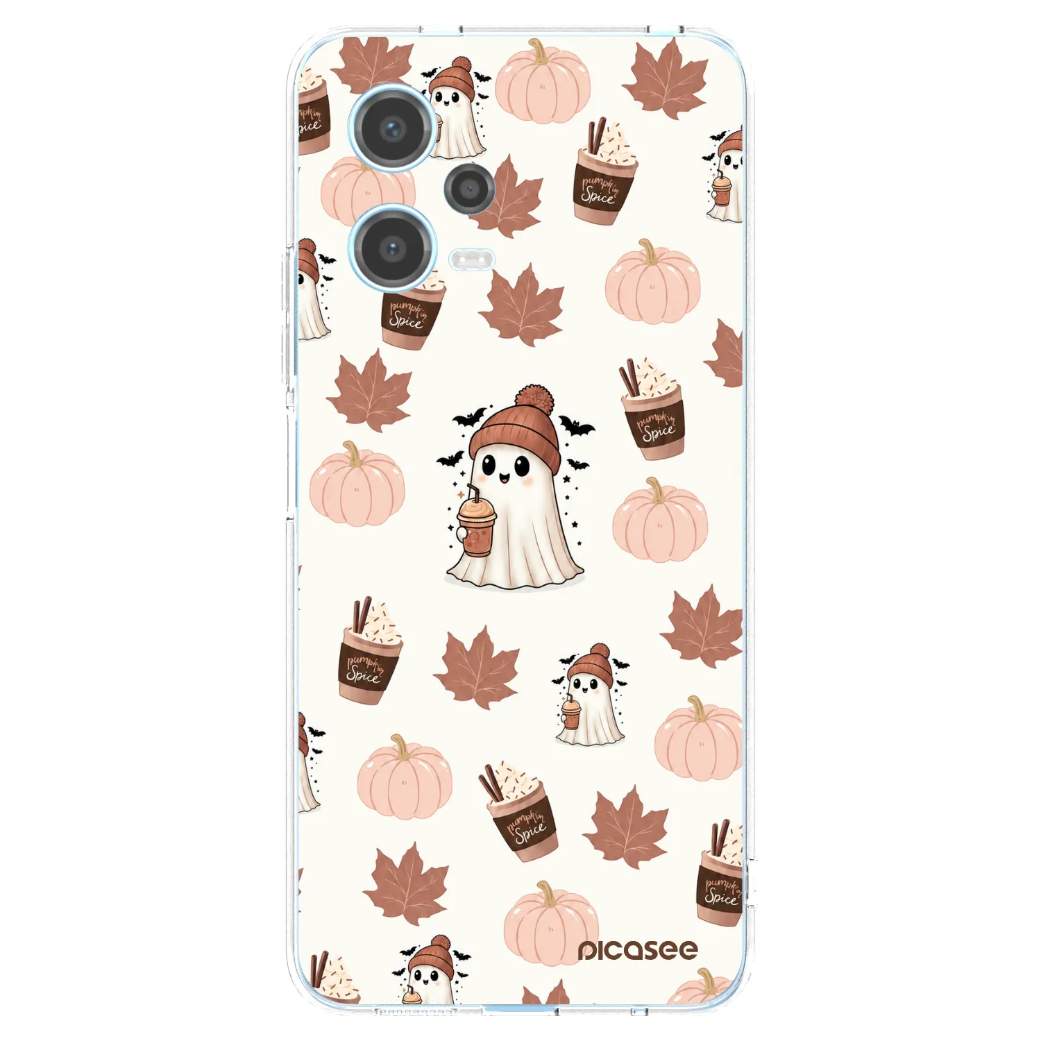 Picasee silikonski prozorni ovitek za Xiaomi Redmi Note 12 5G - Pumpkin spice