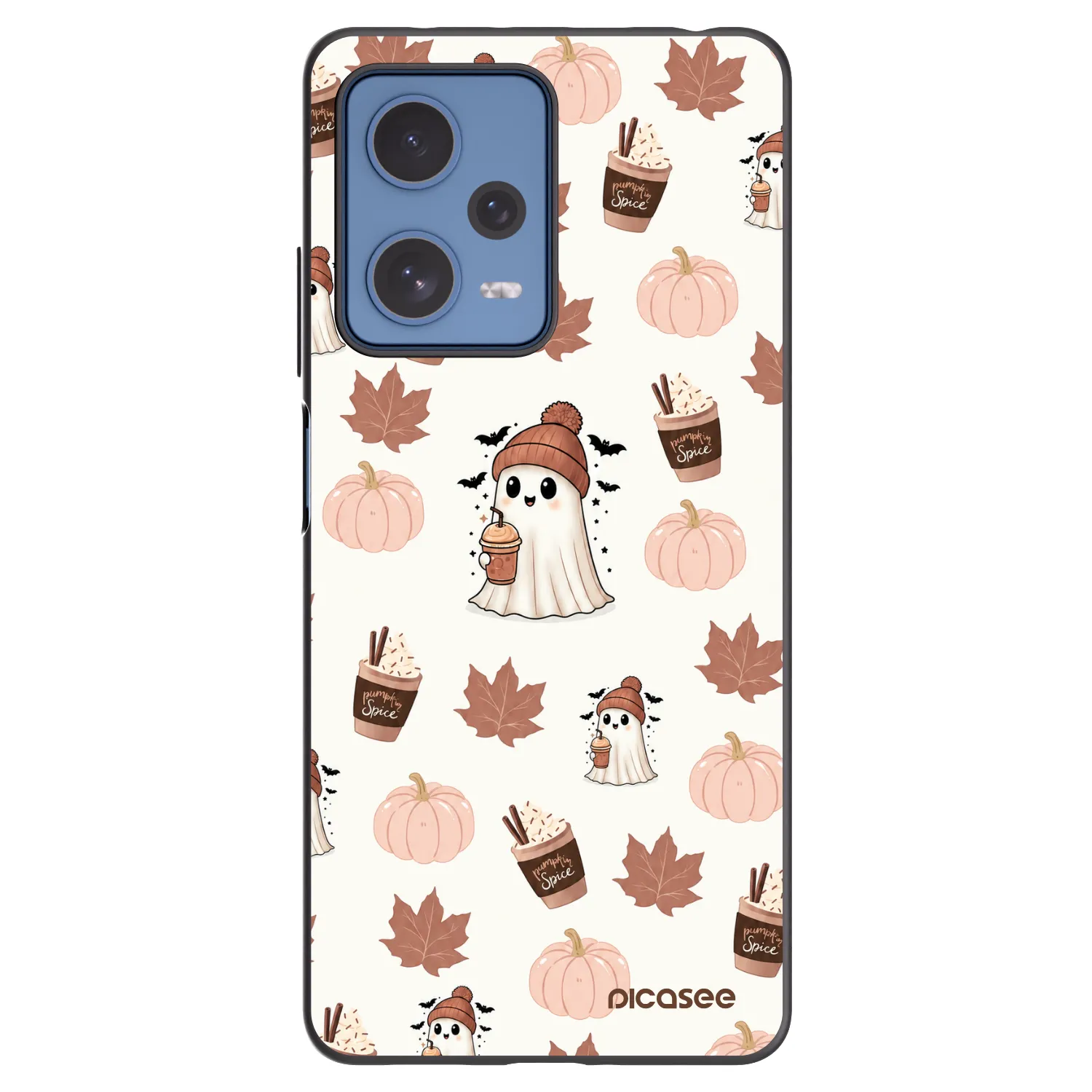 Picasee silikonski črni ovitek za Xiaomi Redmi Note 12 Pro 5G - Pumpkin spice