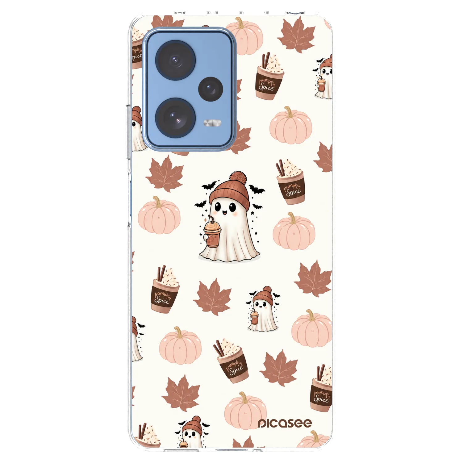 Picasee silikonski prozorni ovitek za Xiaomi Redmi Note 12 Pro 5G - Pumpkin spice