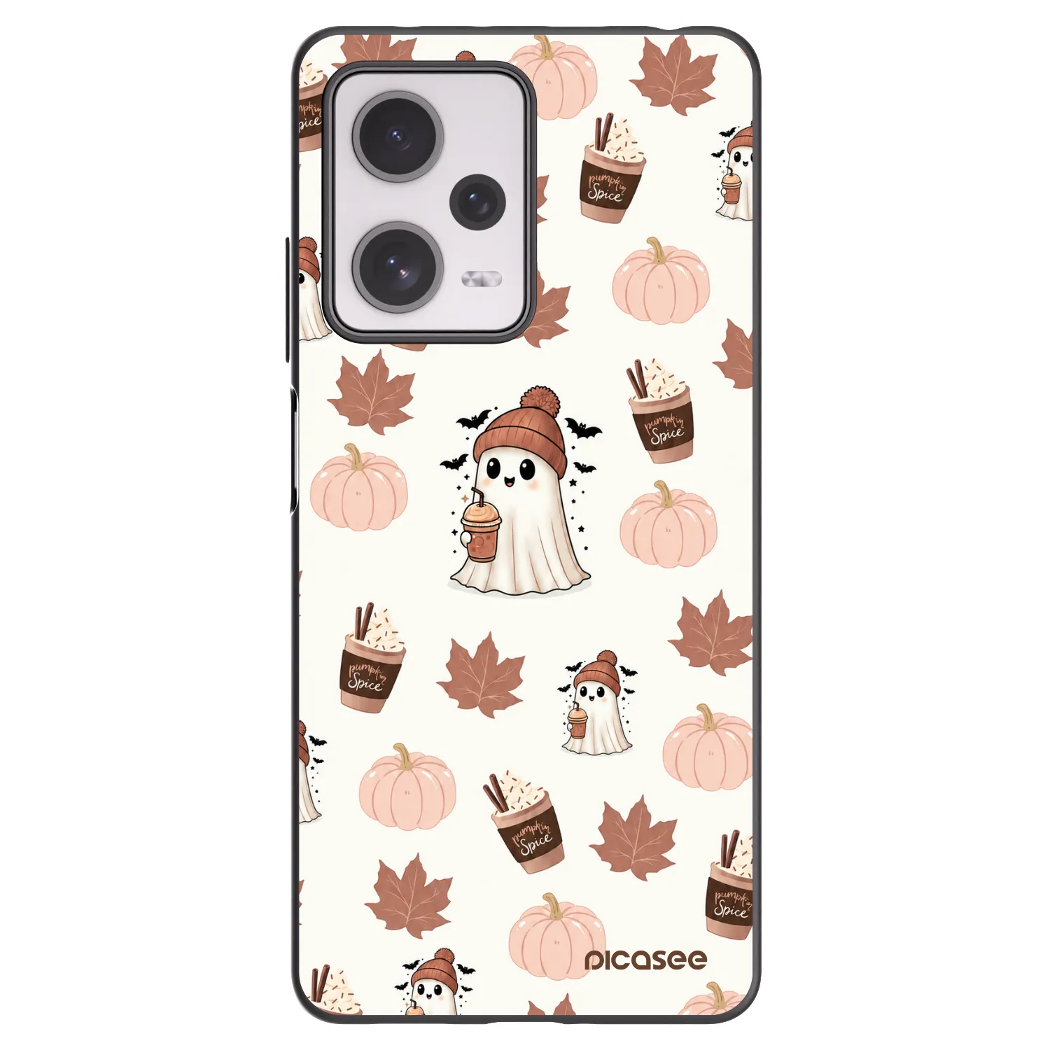 Picasee silikonski črni ovitek za Xiaomi Redmi Note 12 Pro+ 5G - Pumpkin spice