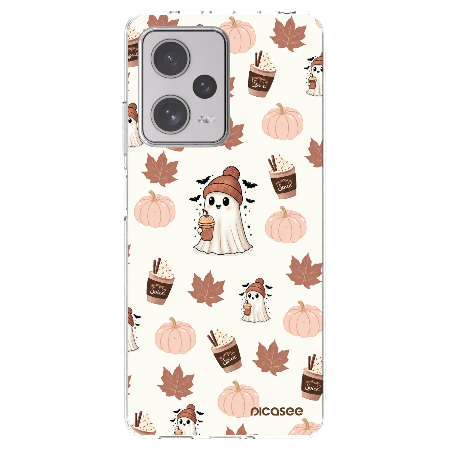 Picasee silikonski prozorni ovitek za Xiaomi Redmi Note 12 Pro+ 5G - Pumpkin spice
