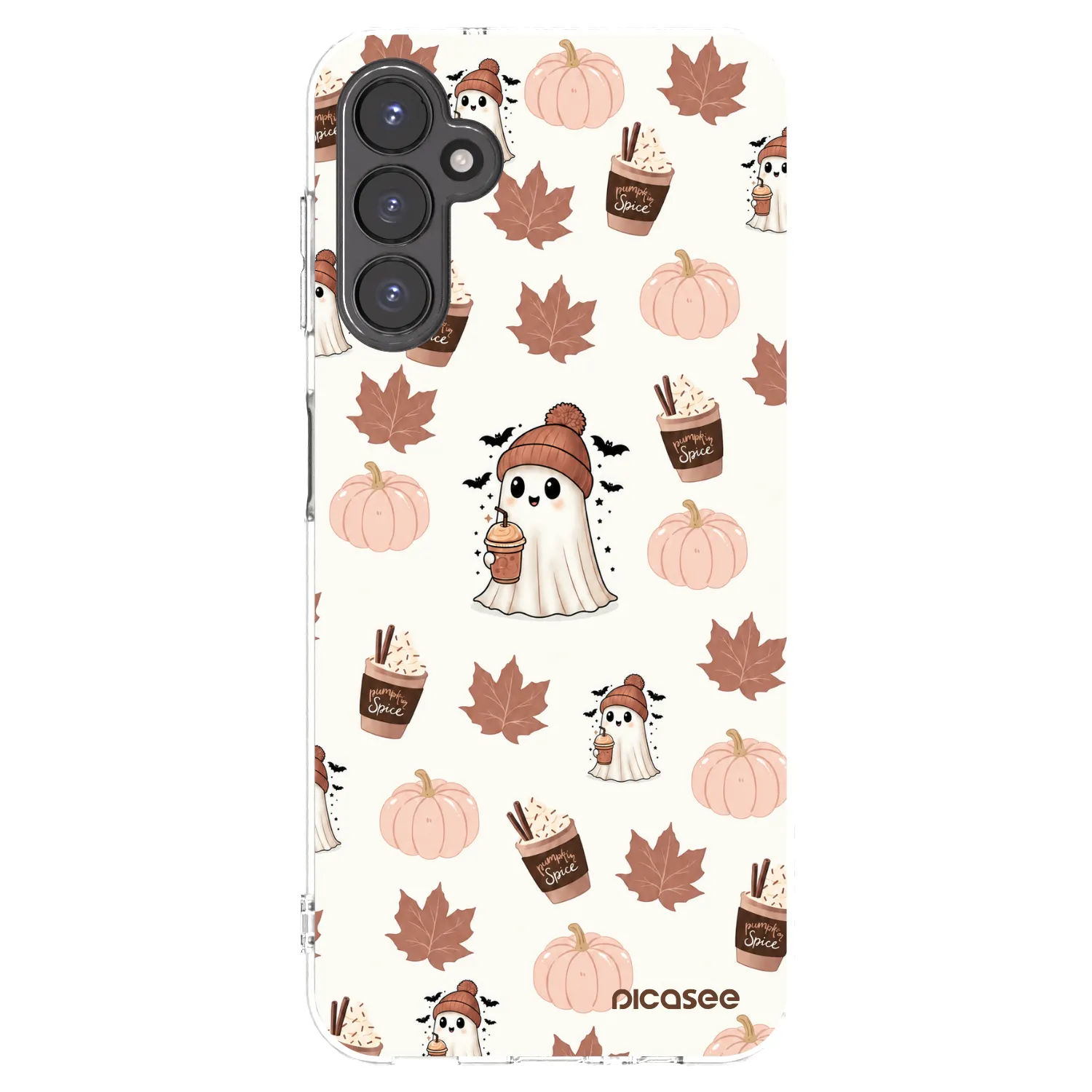 Picasee silikonski prozorni ovitek za Samsung Galaxy A14 5G A146P - Pumpkin spice