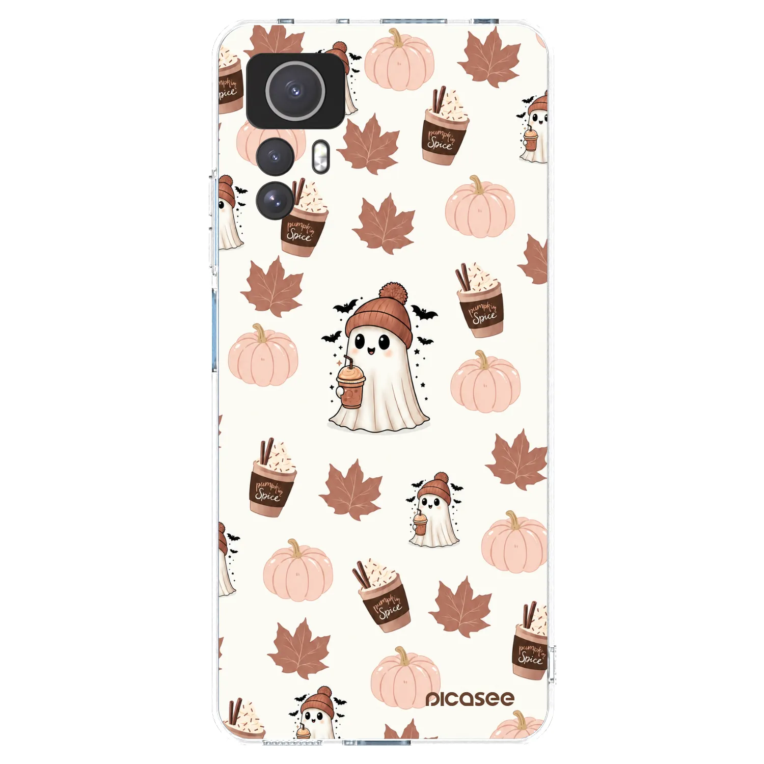 Picasee silikonski prozorni ovitek za Xiaomi Redmi Note 12S - Pumpkin spice