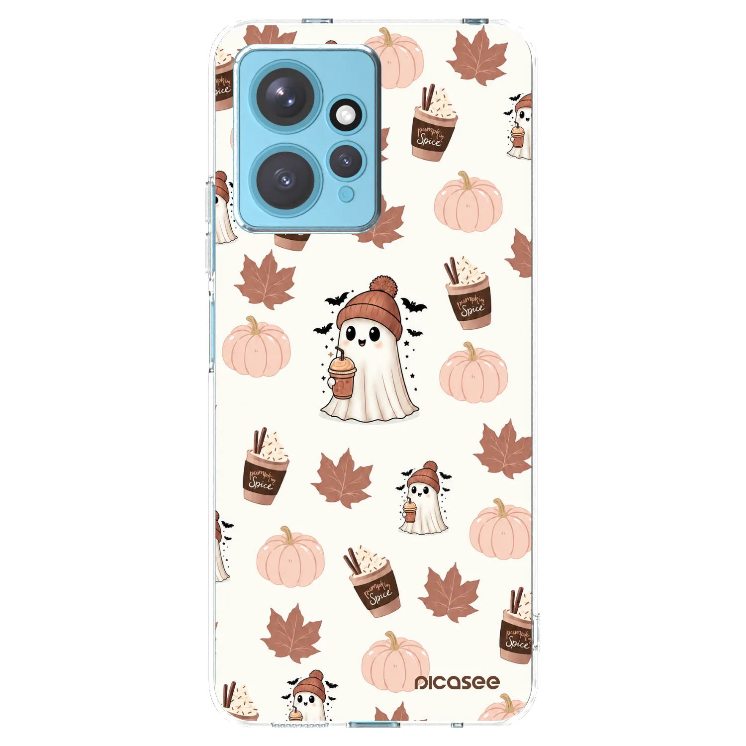 Picasee silikonski prozorni ovitek za Xiaomi Redmi Note 12 4G - Pumpkin spice
