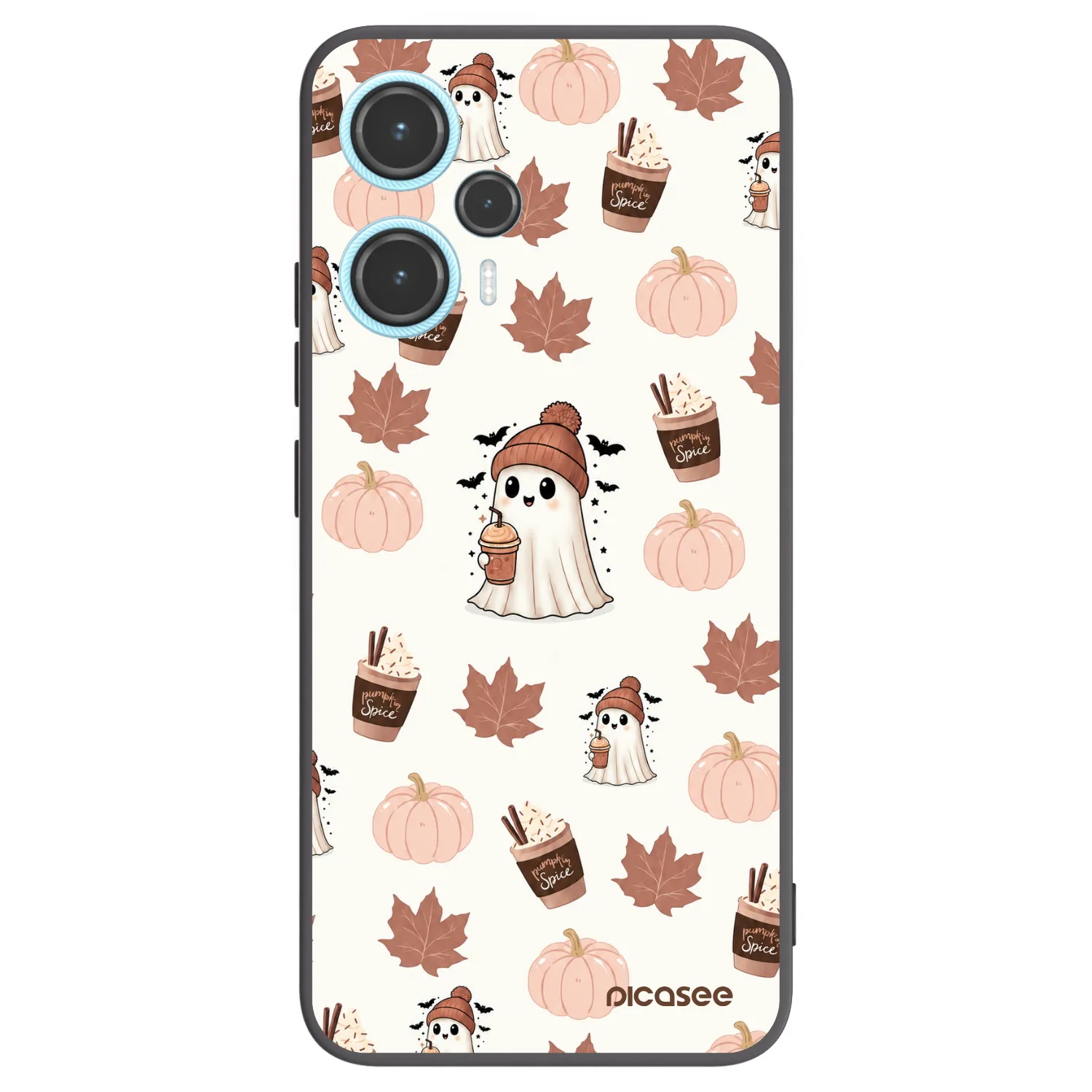 Picasee silikonski črni ovitek za Xiaomi Poco F5 - Pumpkin spice