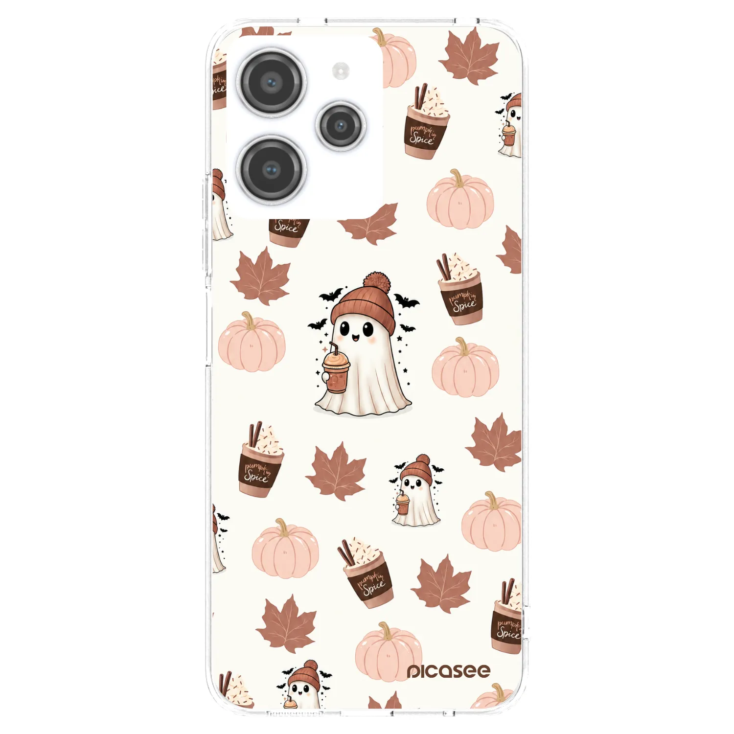 Picasee silikonski prozorni ovitek za Xiaomi Redmi 12 4G - Pumpkin spice