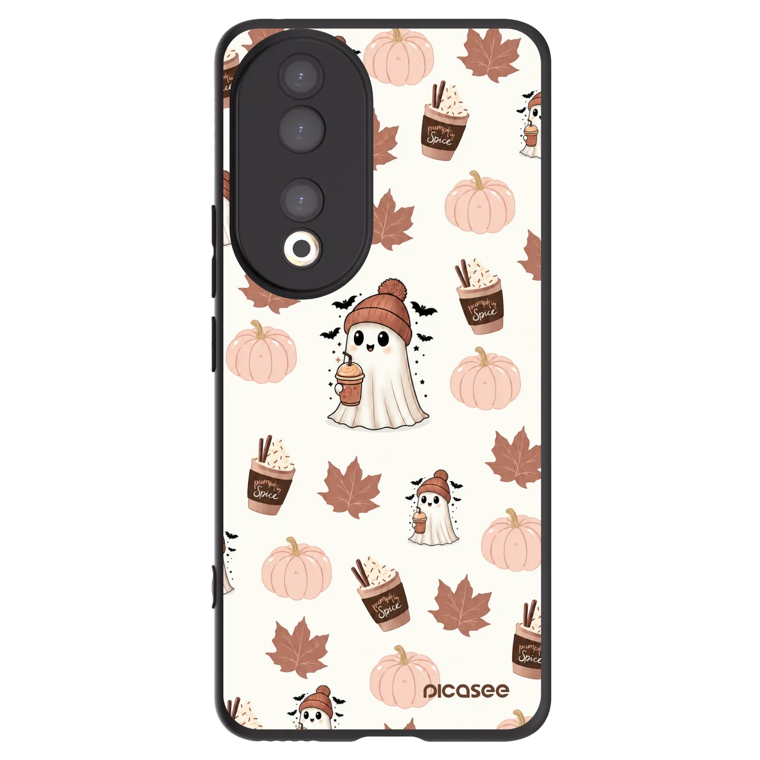 Picasee silikonski črni ovitek za Honor 90 5G - Pumpkin spice