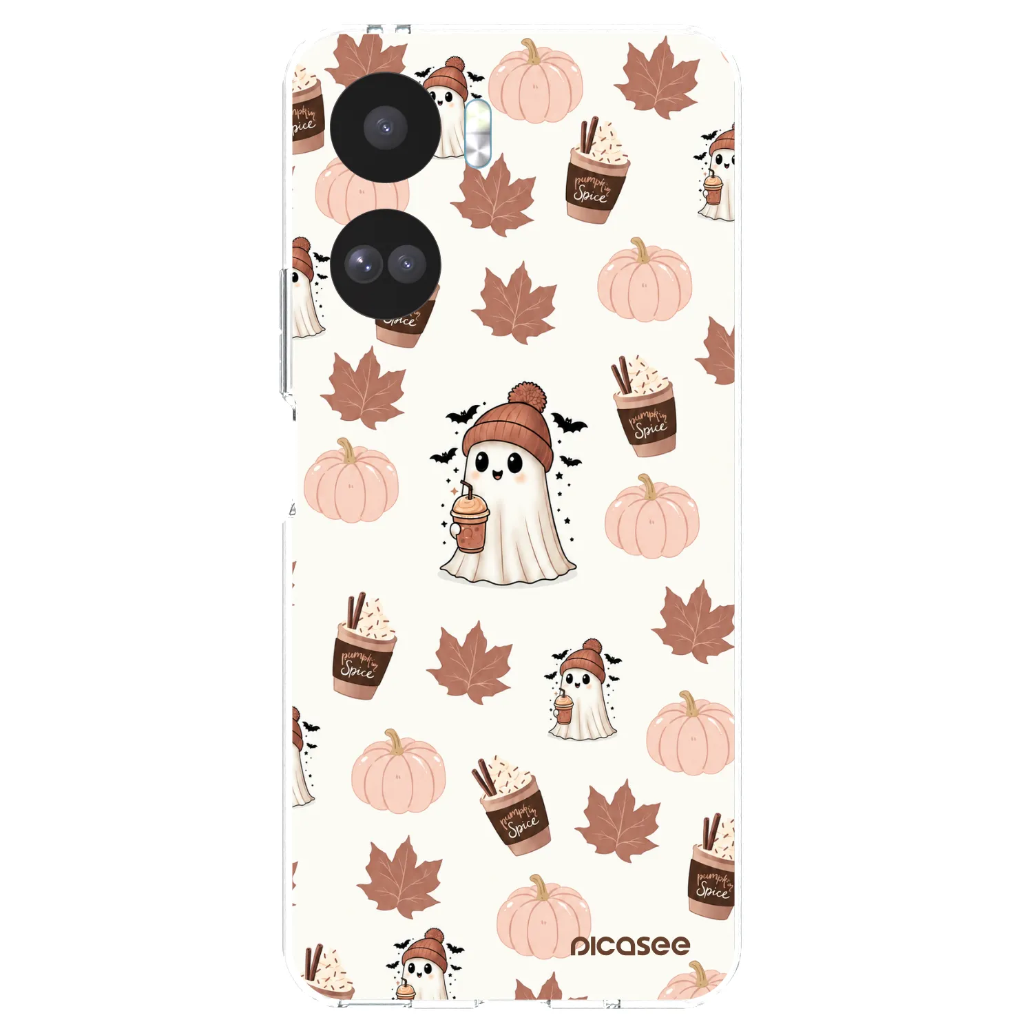 Picasee silikonski prozorni ovitek za Honor 90 Lite 5G - Pumpkin spice