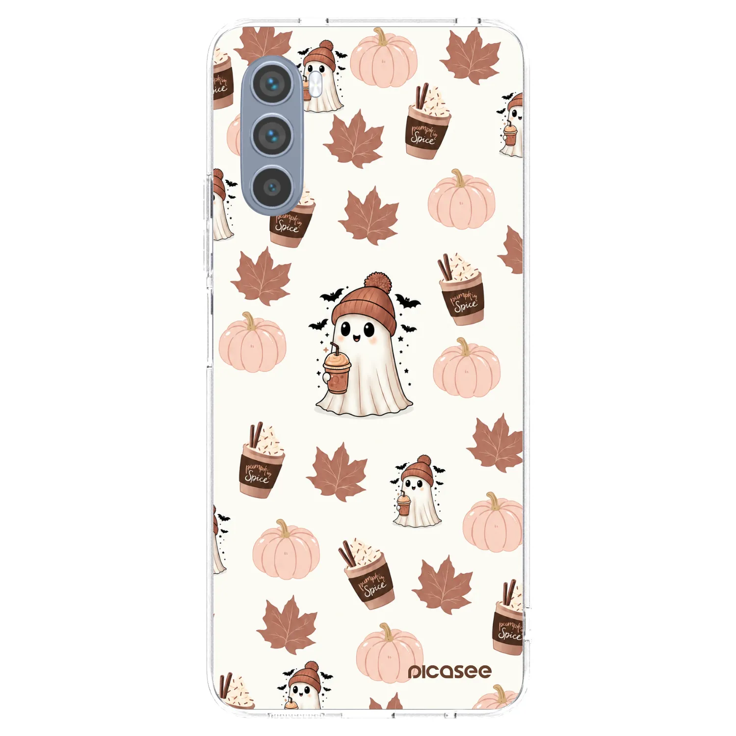 Picasee silikonski prozorni ovitek za Motorola Moto G62 - Pumpkin spice