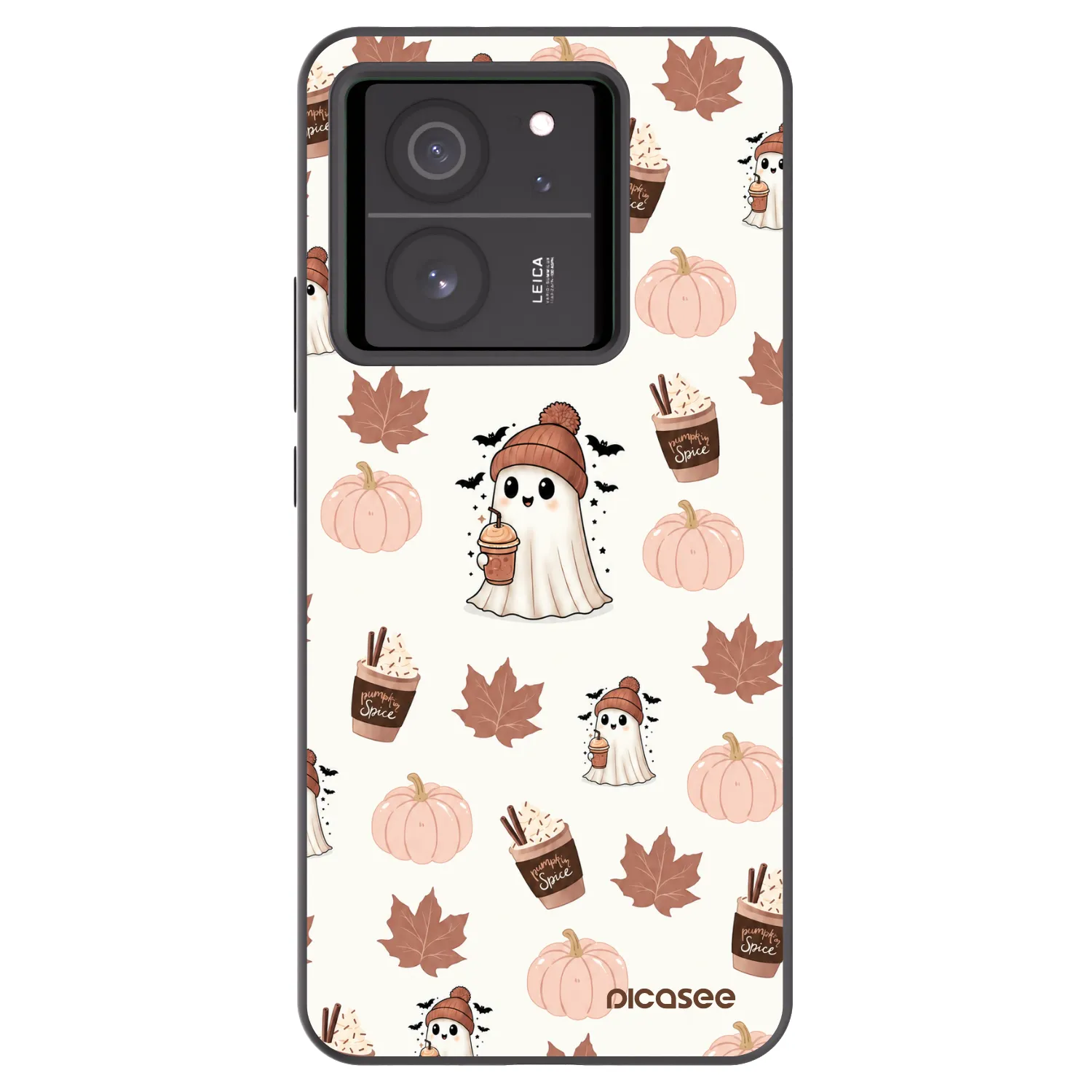 Picasee silikonski črni ovitek za Xiaomi 13T Pro - Pumpkin spice
