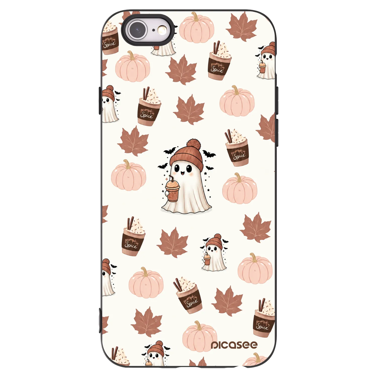 Picasee silikonski črni ovitek za Apple iPhone 6/6S - Pumpkin spice