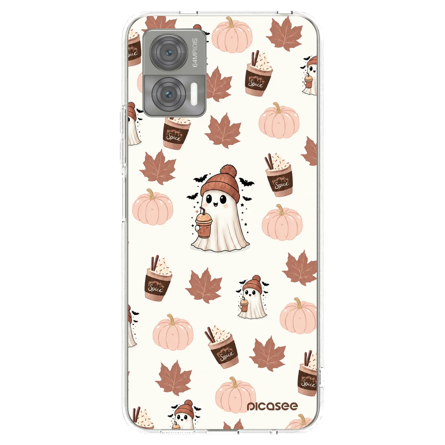 Picasee silikonski prozorni ovitek za Motorola Edge 30 Neo - Pumpkin spice
