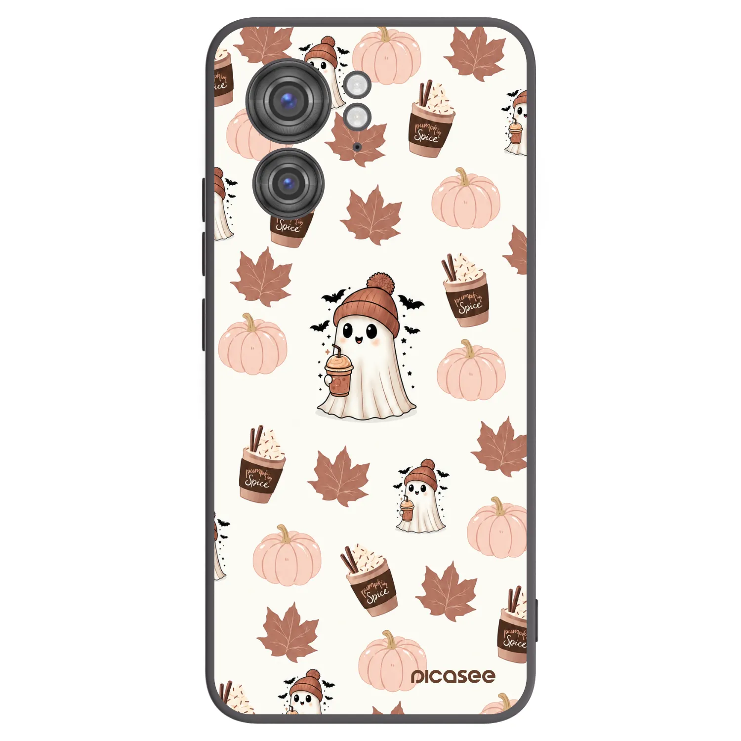 Picasee silikonski črni ovitek za Motorola Edge 40 - Pumpkin spice